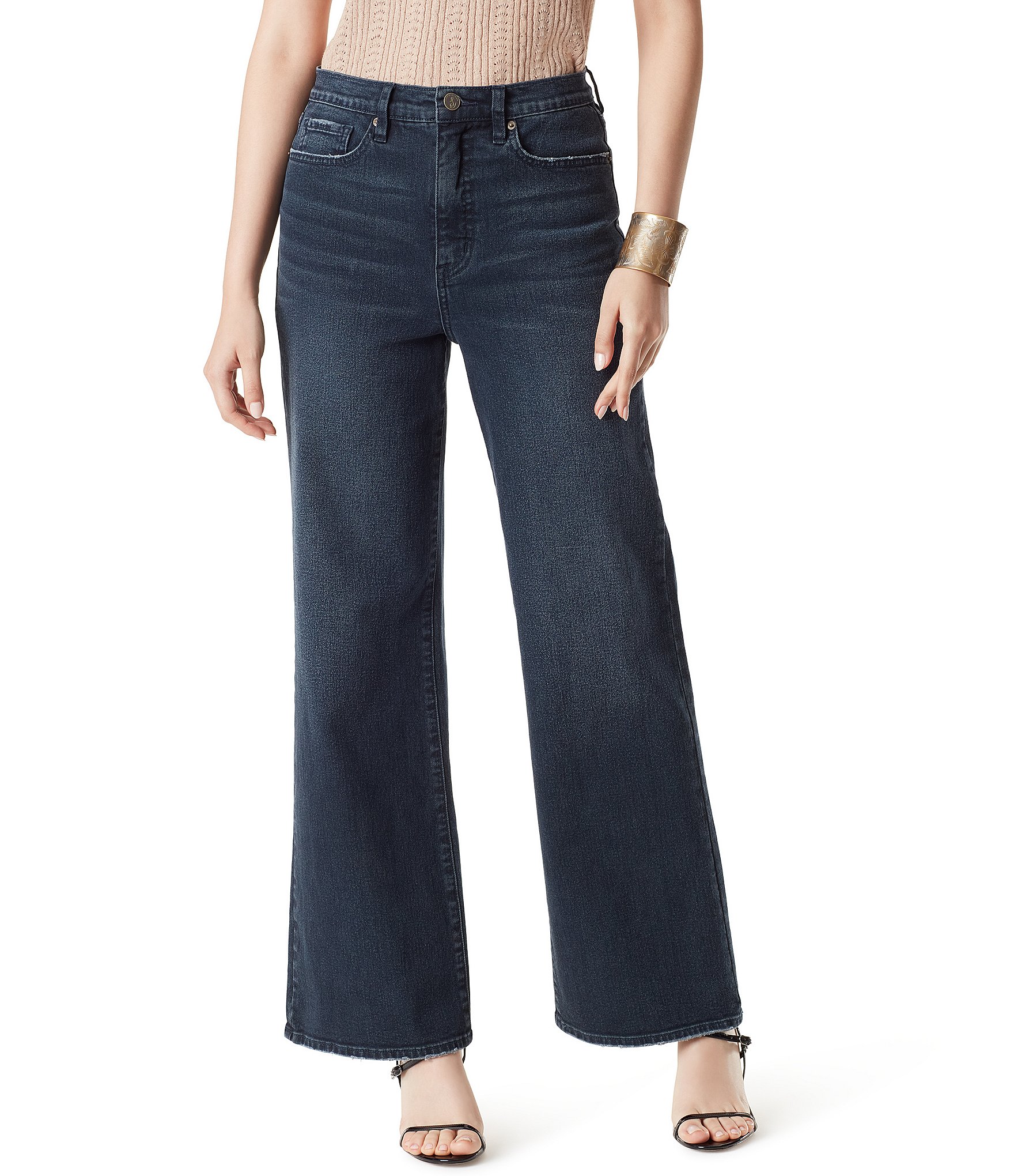 Sam Edelman Codie Mid Rise Wide Leg Jeans | Dillard's