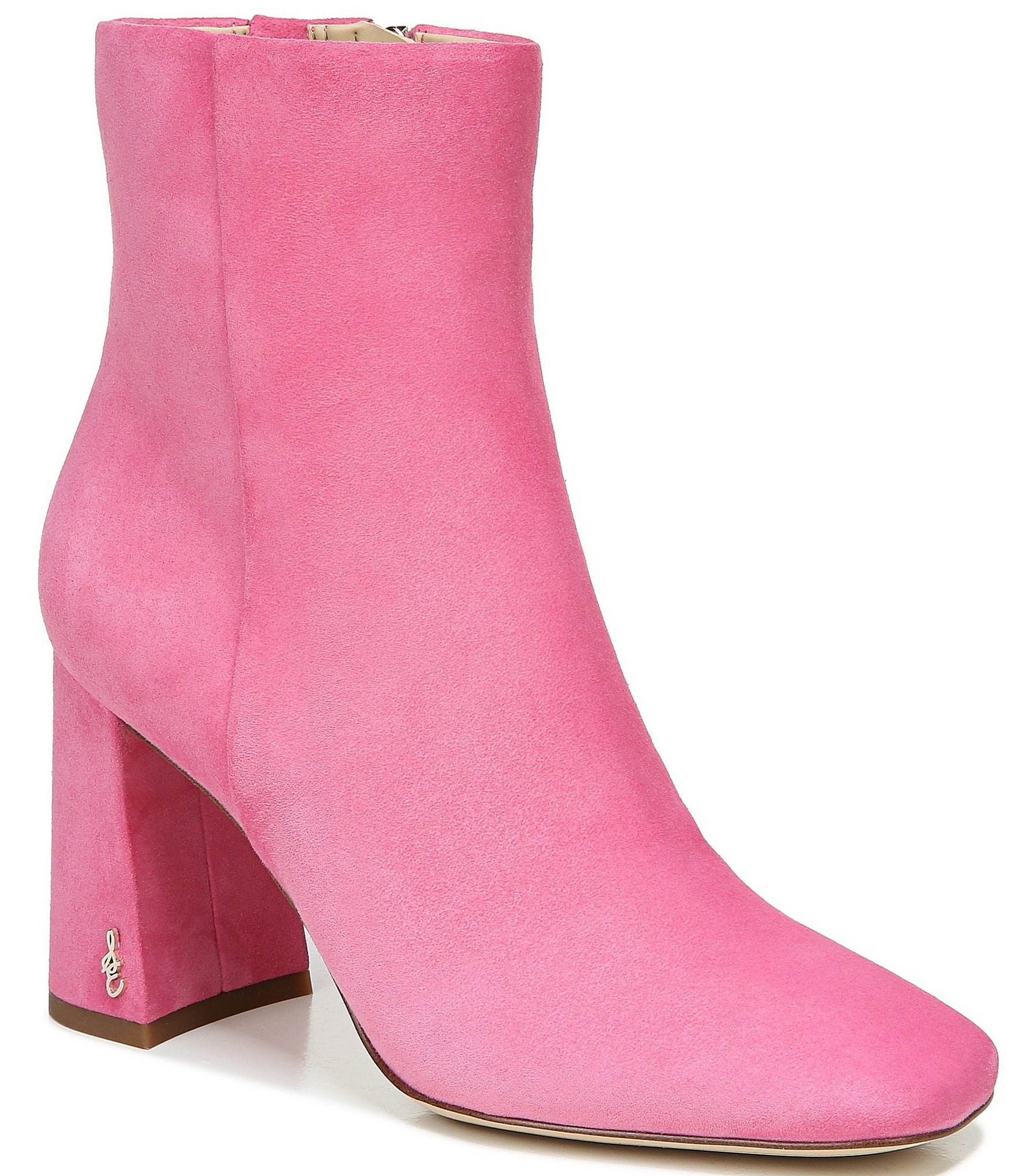 sam edelman pink velvet heels