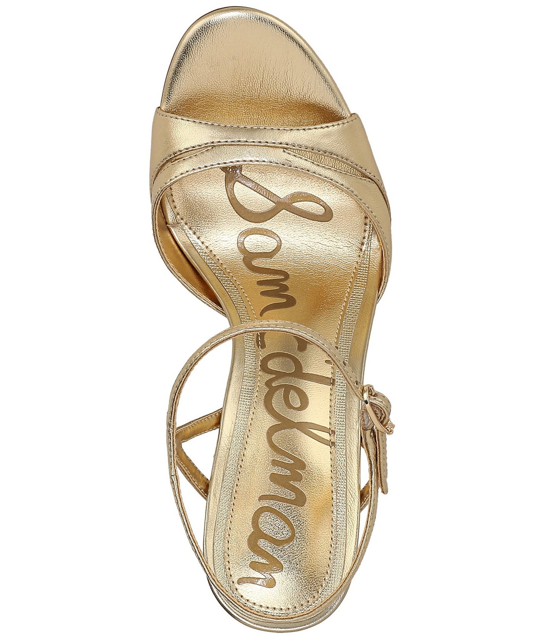 Sam Edelman Cressida Metallic Leather Ankle Strap Dress Sandals