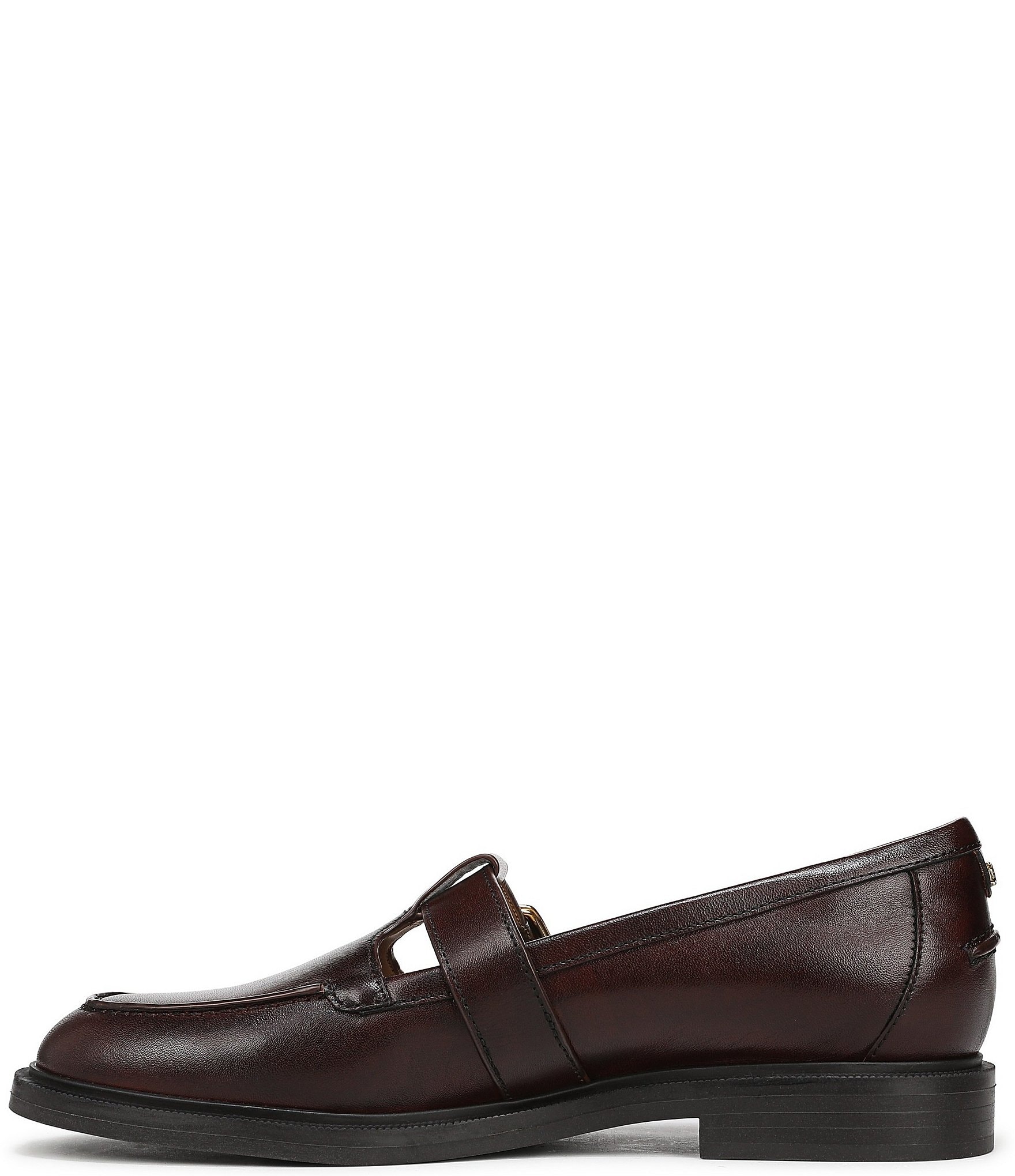 Sam Edelman Elaina Leather T Strap Oversize Buckle Hardware Mary Jane Loafers