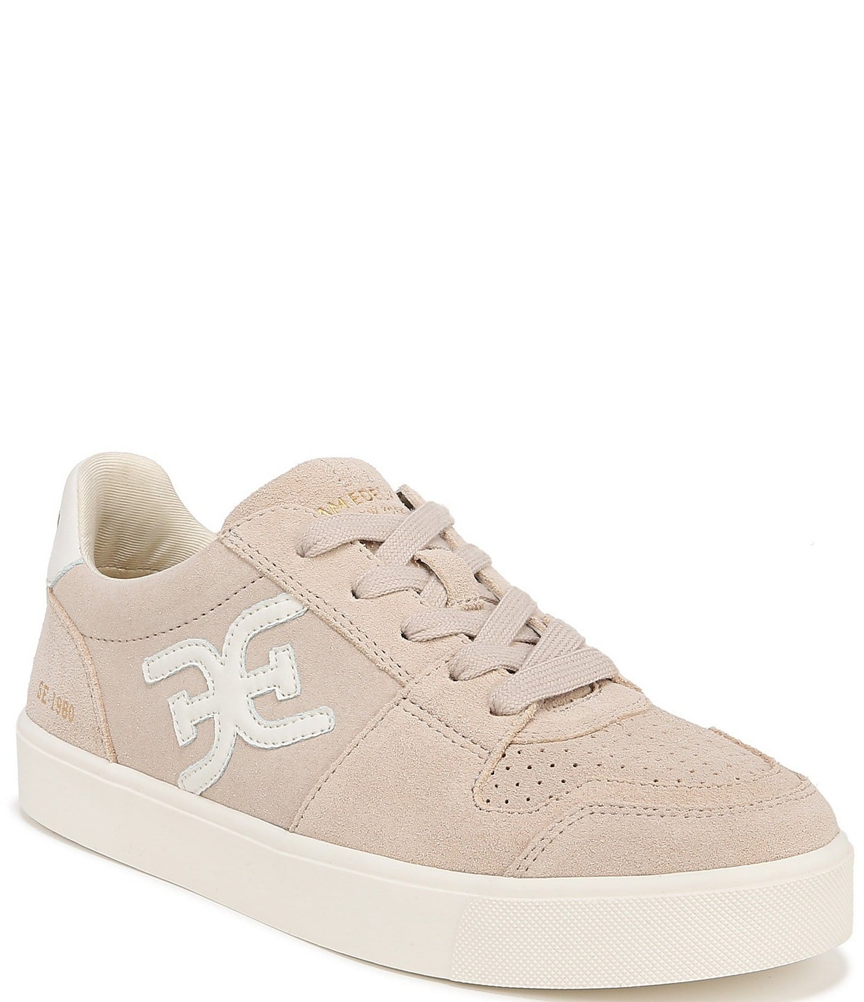 Sam Edelman Ellie Suede Double-E Logo Retro Lace-Up Sneakers | Dillard's