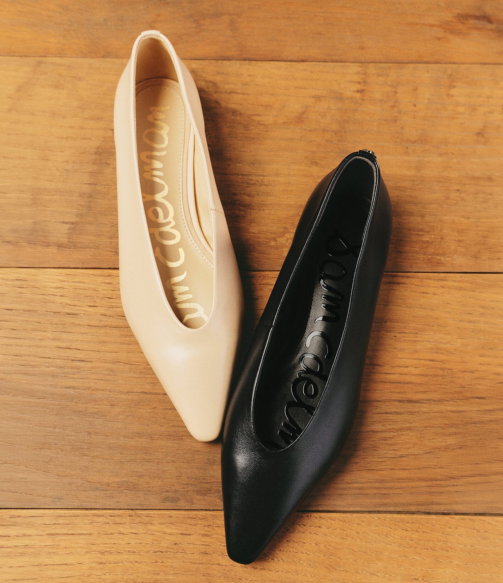 Sam Edelman Emory Leather Snip Toe Ballet Flats