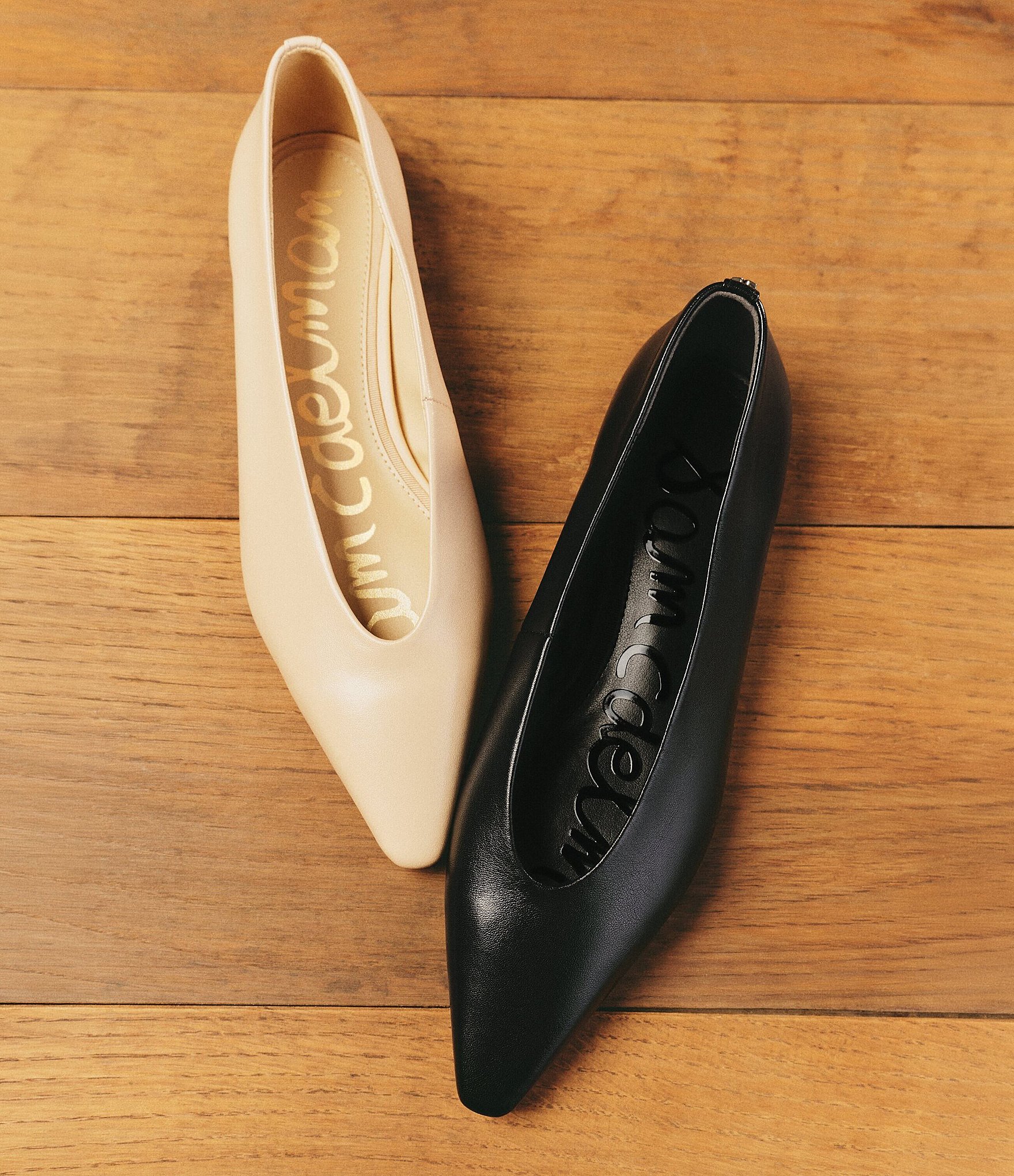 Sam Edelman Emory Leather Snip Toe Ballet Flats