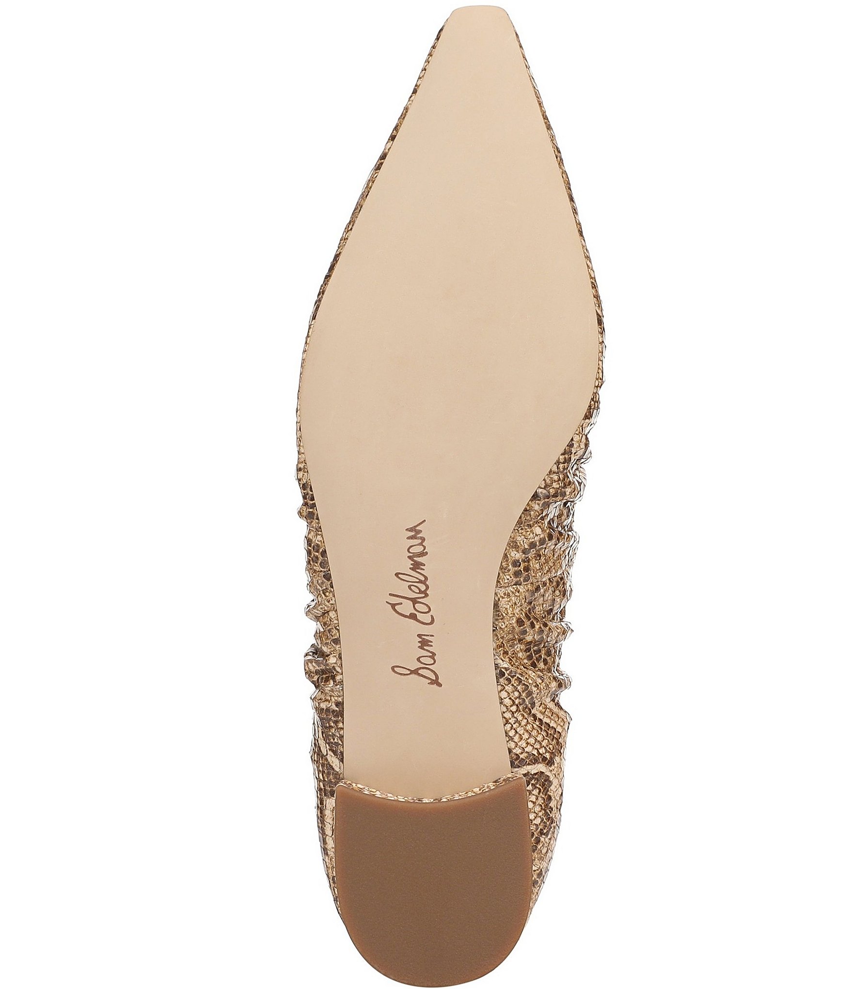Sam Edelman Essex Python Print Leather Ballet Flats