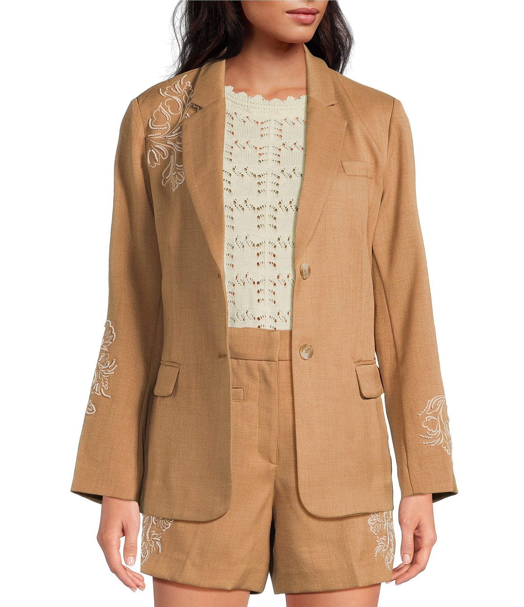 Sam Edelman Coordinating Fallon Slim Stretch Embroidered