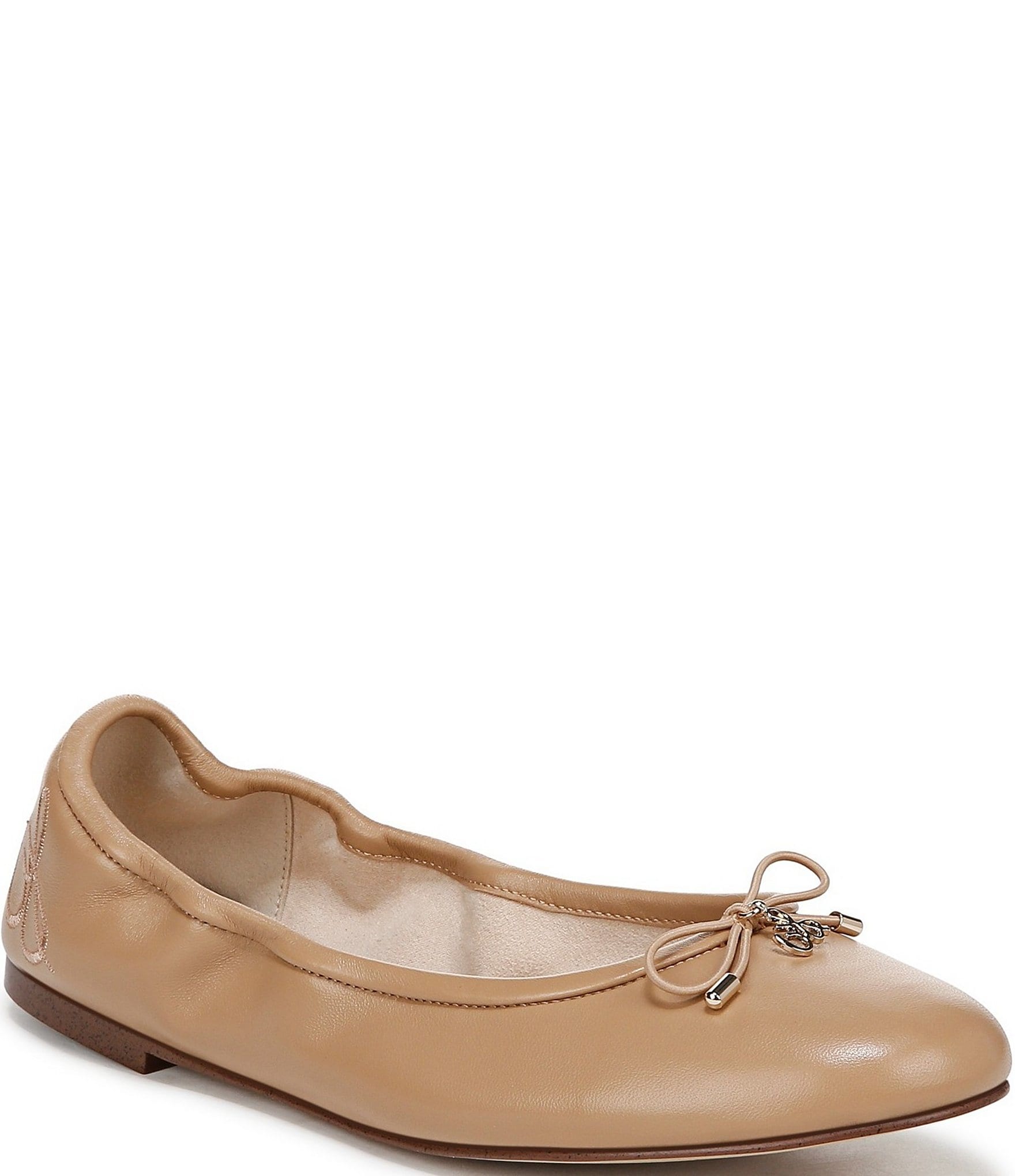 Sam Edelman Felicia Leather Bow Detail Ballet Flats