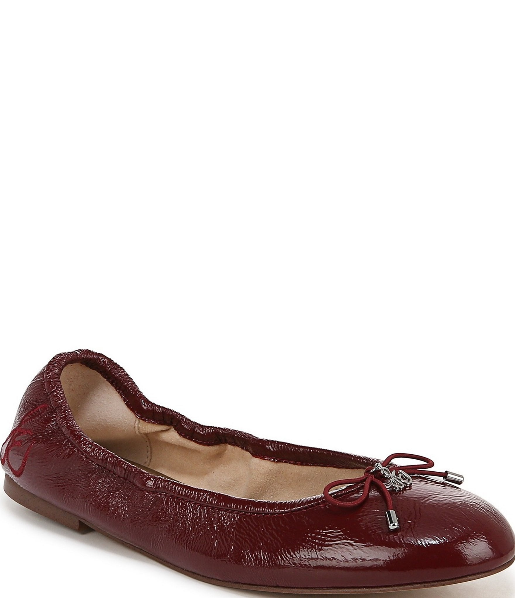 Sam Edelman Felicia Patent Leather Bow Detail Ballet Flats Dillard s