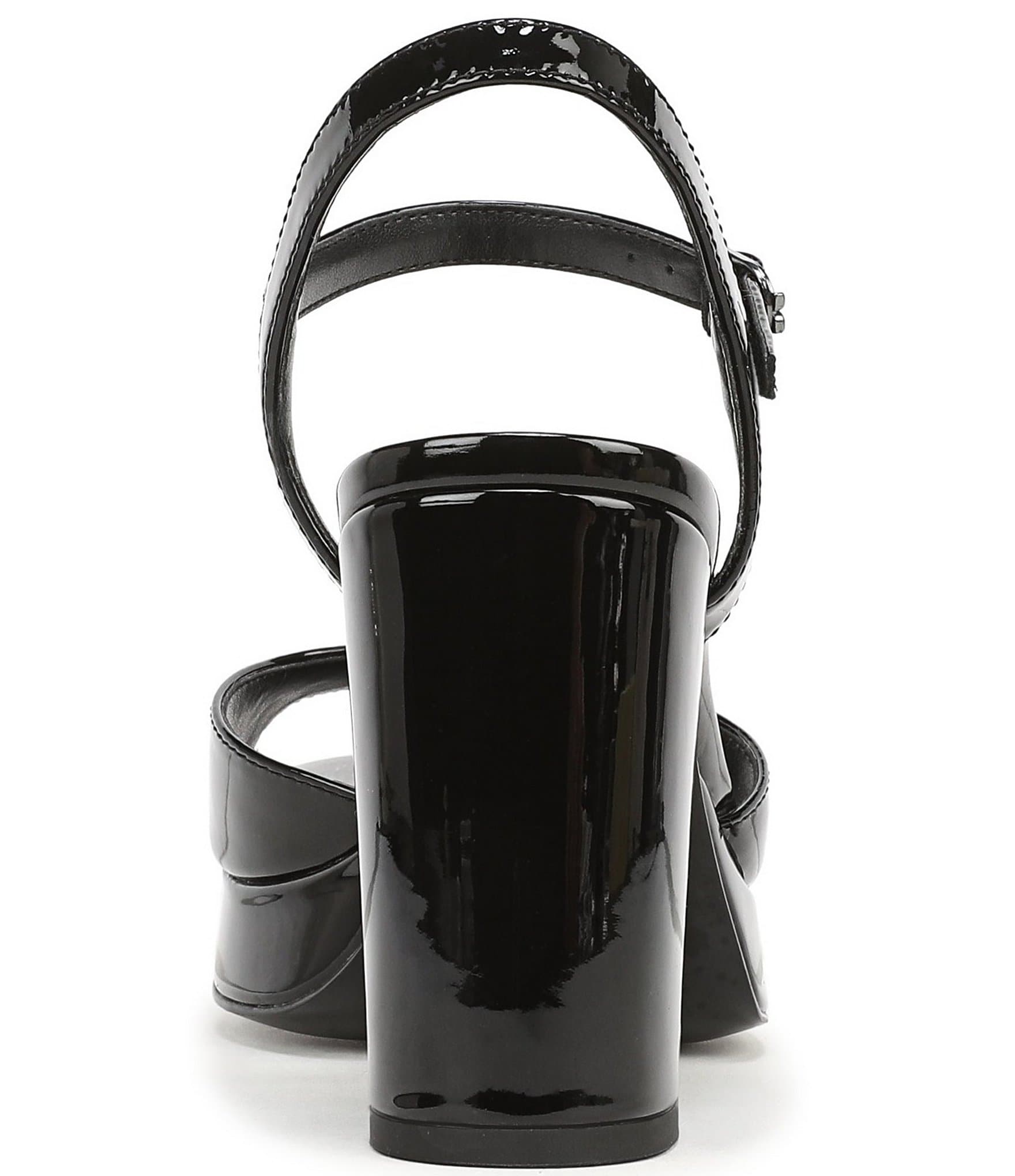 Sam Edelman Fleur Patent Leather Ankle Strap Platform Dress Sandals