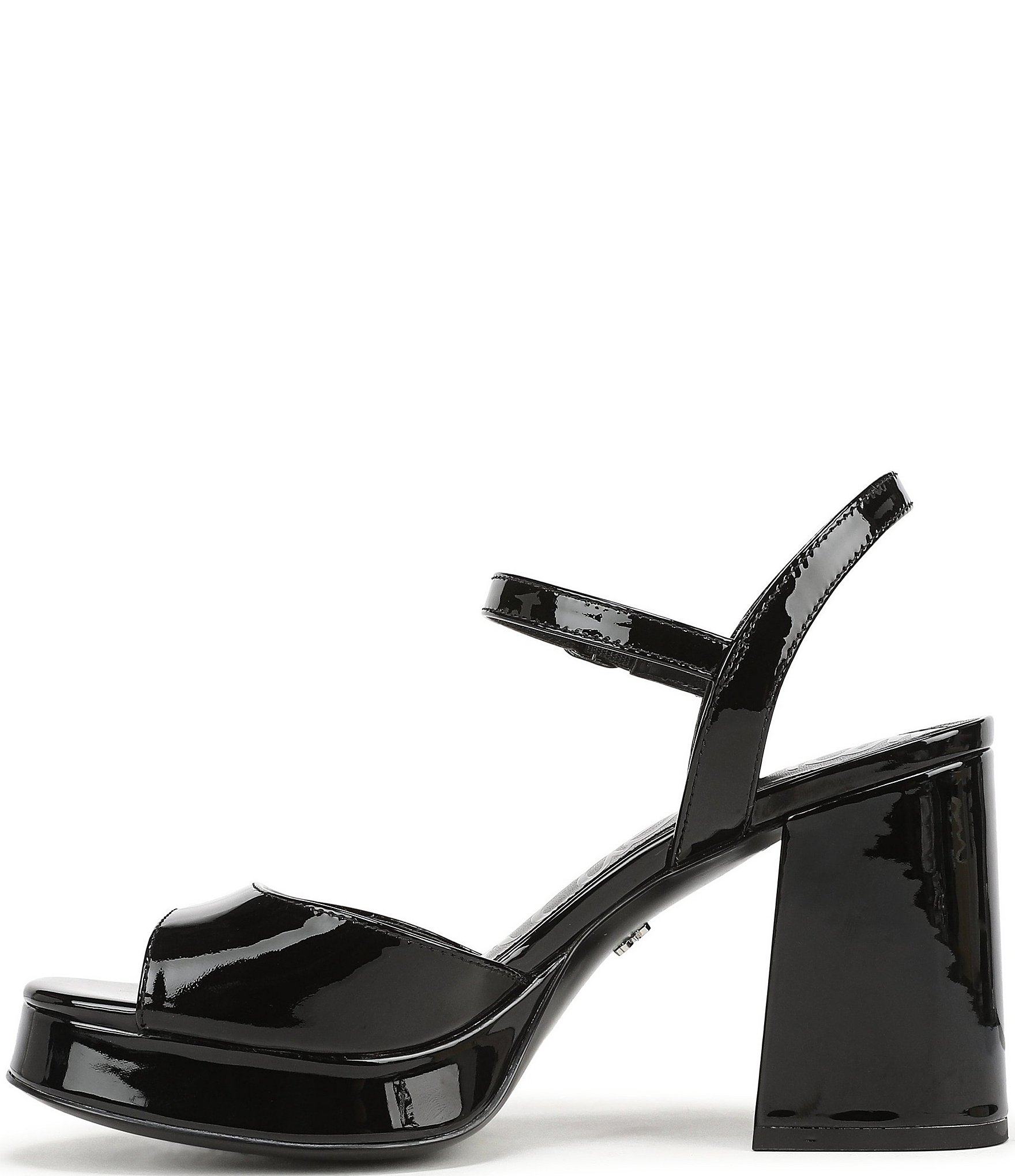 Sam Edelman Fleur Patent Leather Ankle Strap Platform Dress Sandals