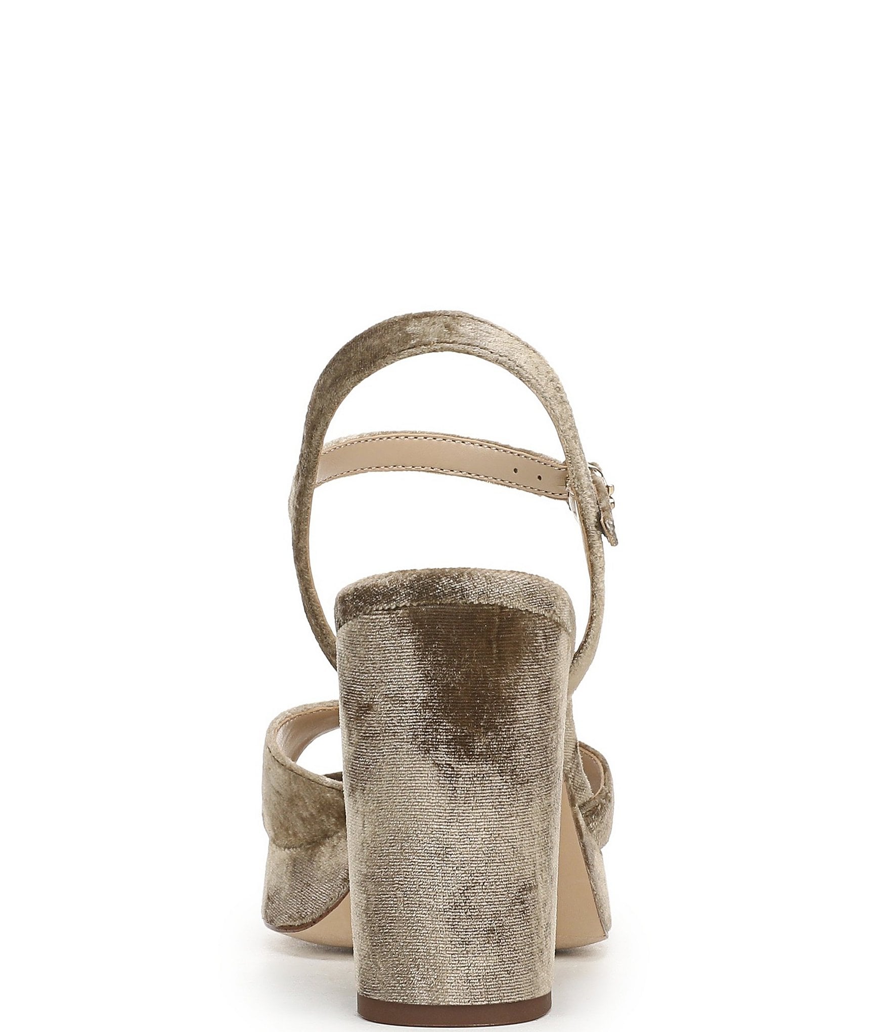 Sam Edelman Fleur Velvet Ankle Strap Platform Dress Sandals