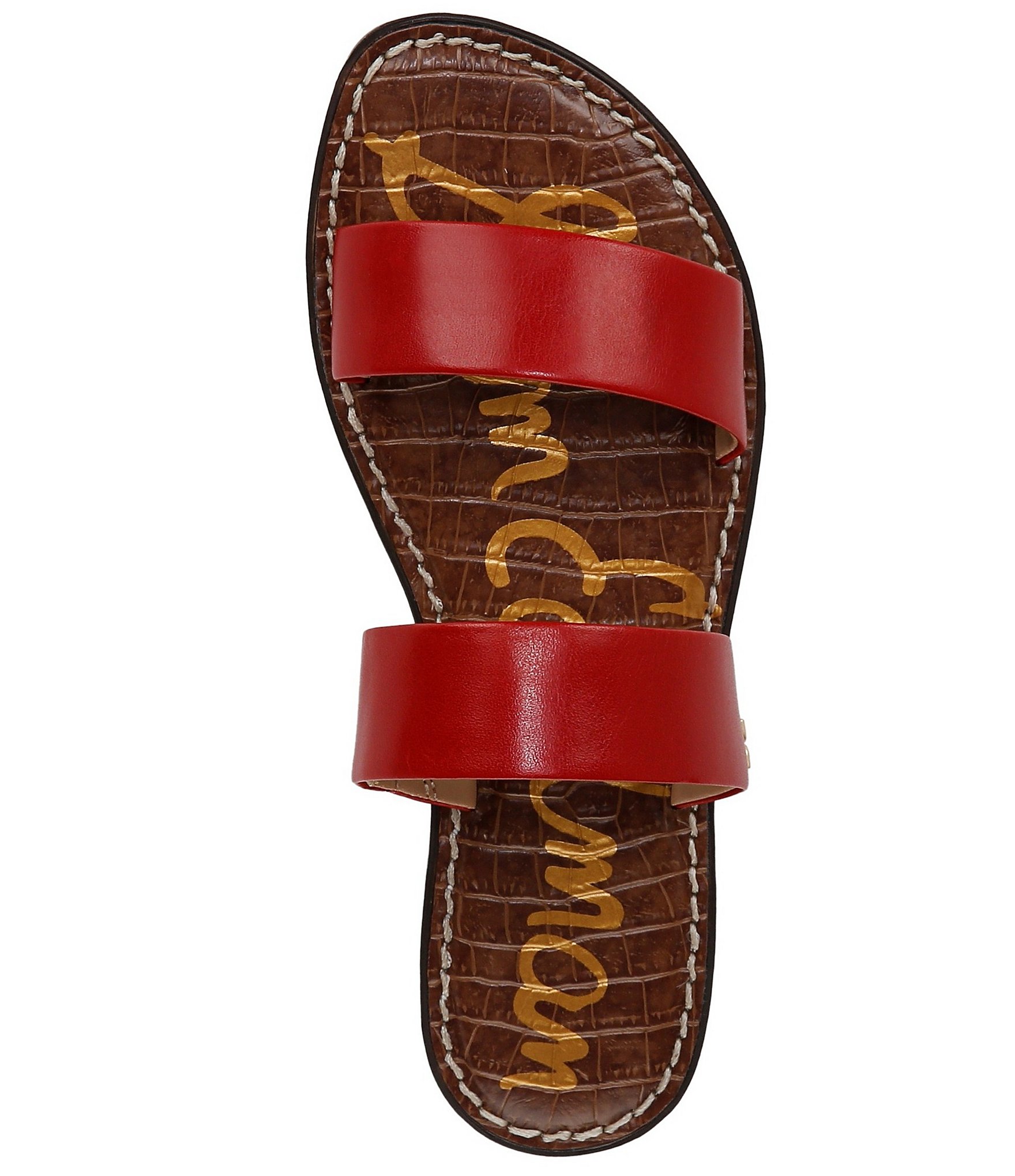 Sam Edelman Gala Leather Double Banded Slide Sandals