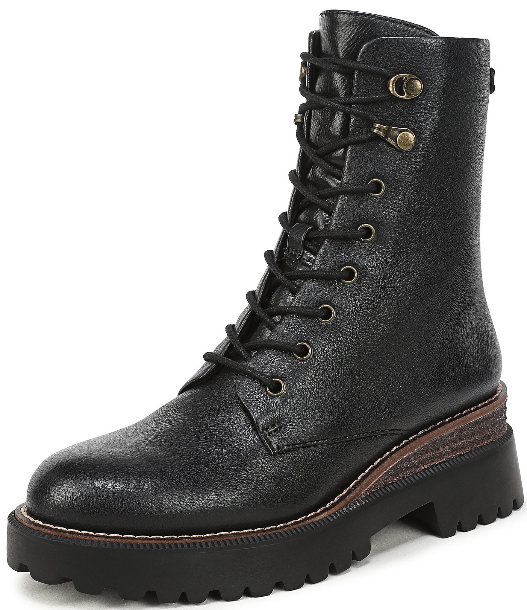 Sam Edelman Gemma Leather Combat Booties