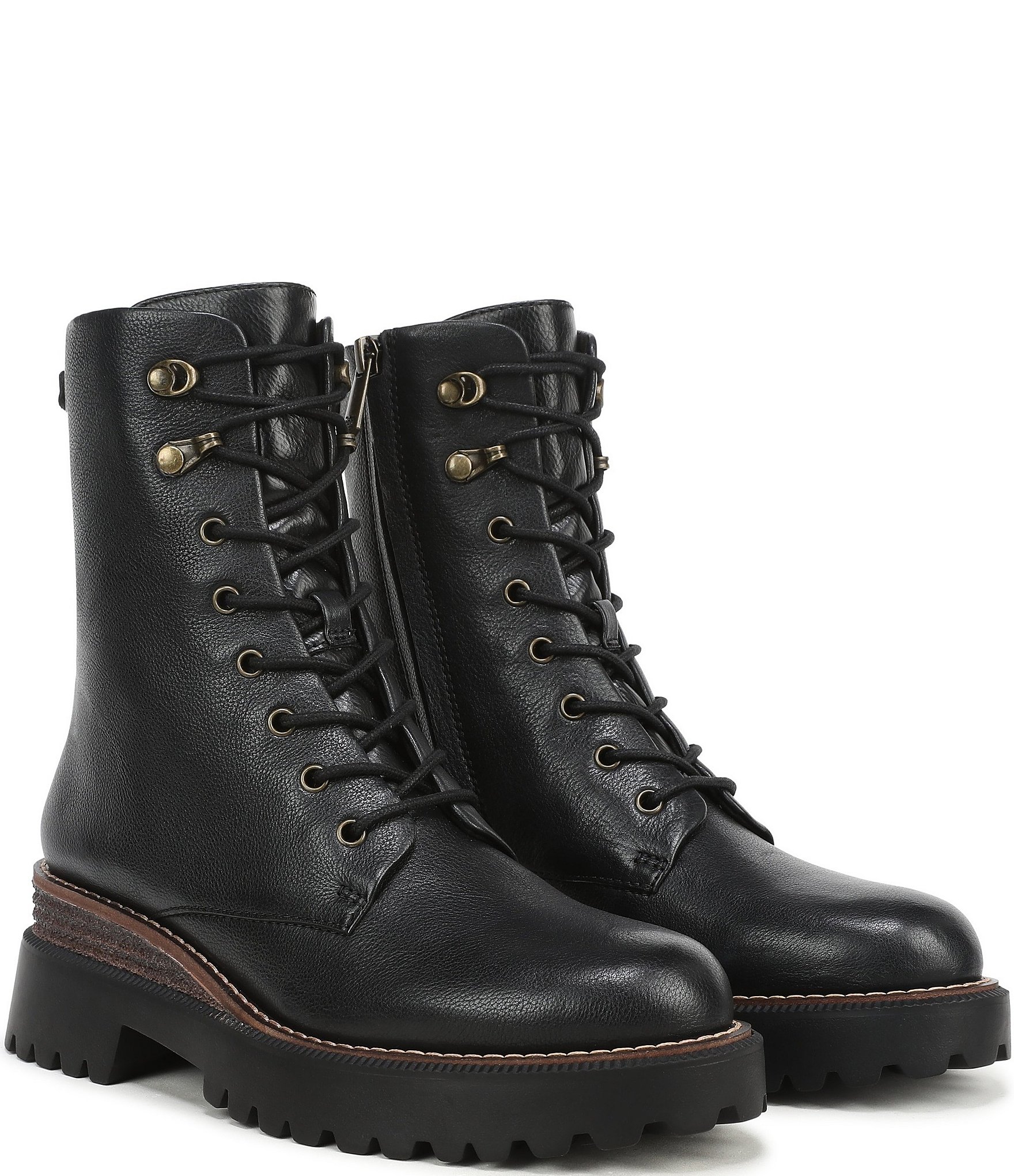 Sam Edelman Gemma Leather Combat Booties