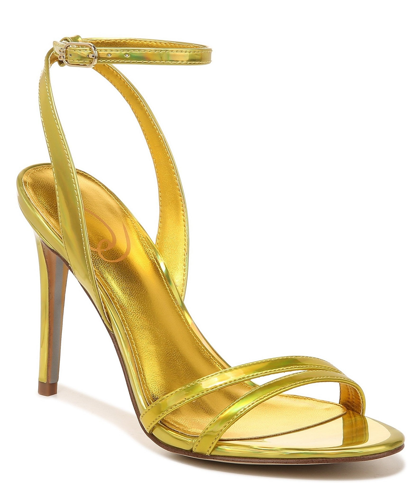 Sam Edelman Gemmie Liquid Metallic Ankle Strap Dress Sandals | Dillard's