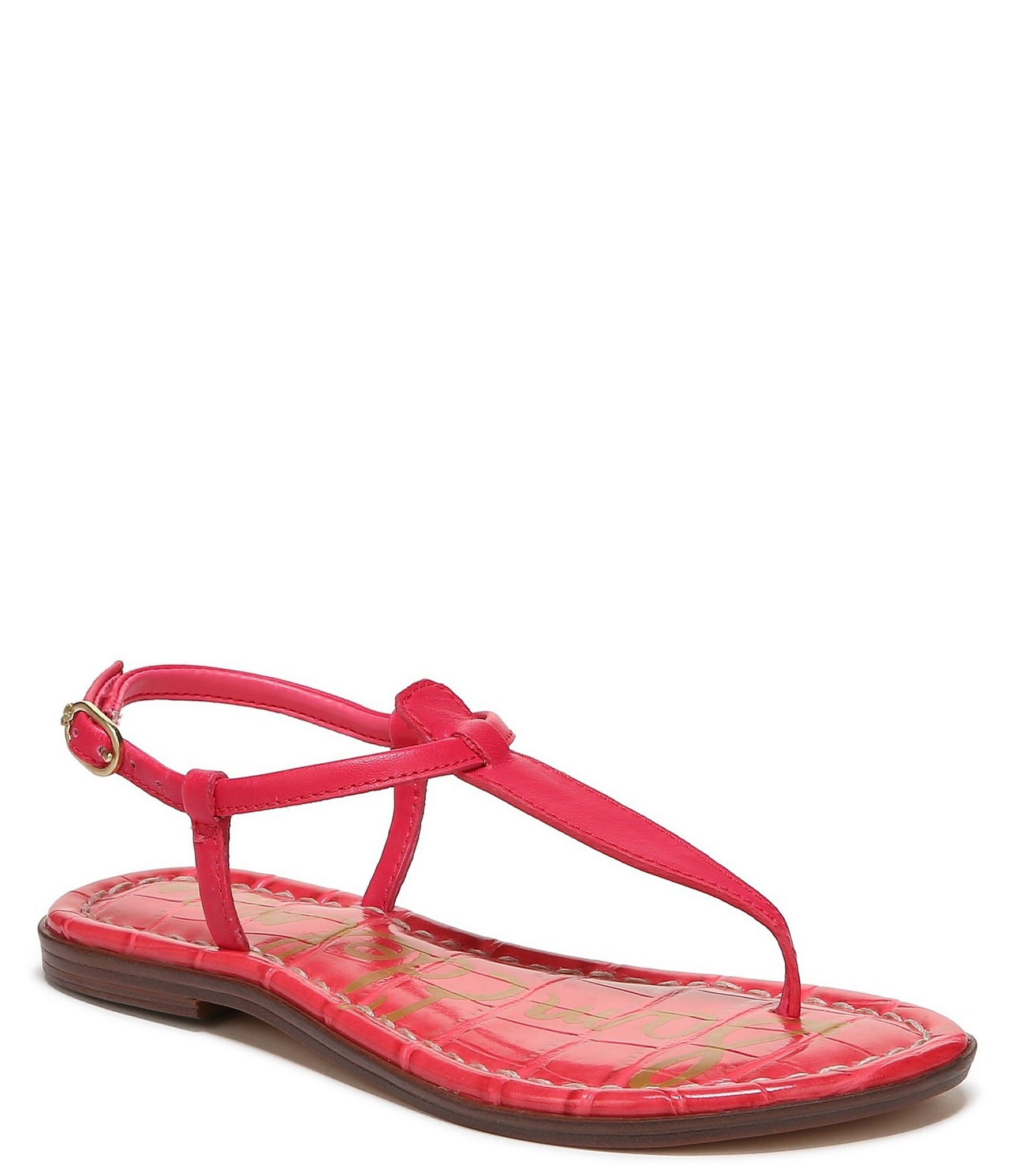 Sam Edelman Girls' Gigi Leather Thong T-Strap Sandals (Youth) | Dillard's