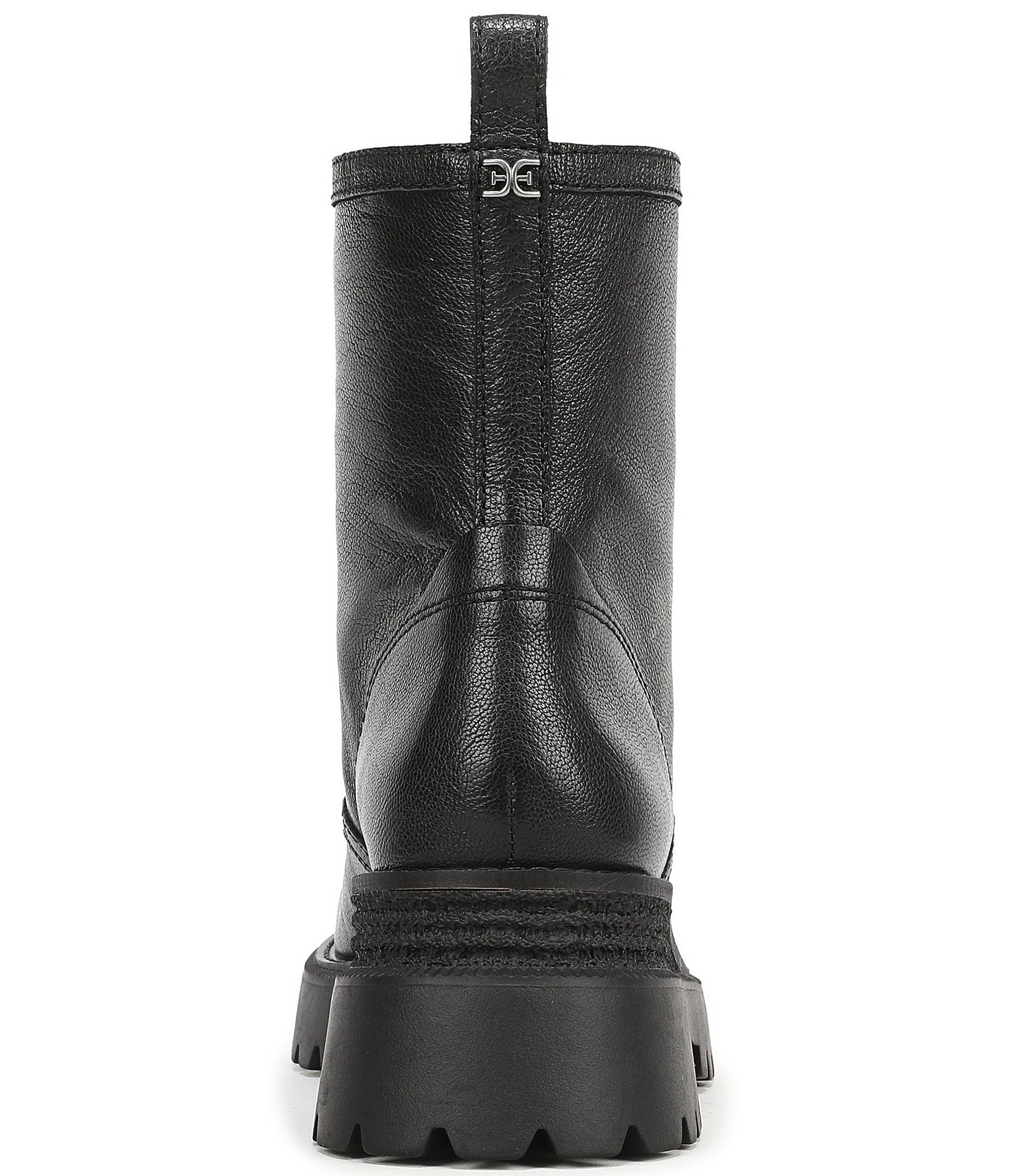 Sam Edelman Grove Leather Center Zip Lug Booties