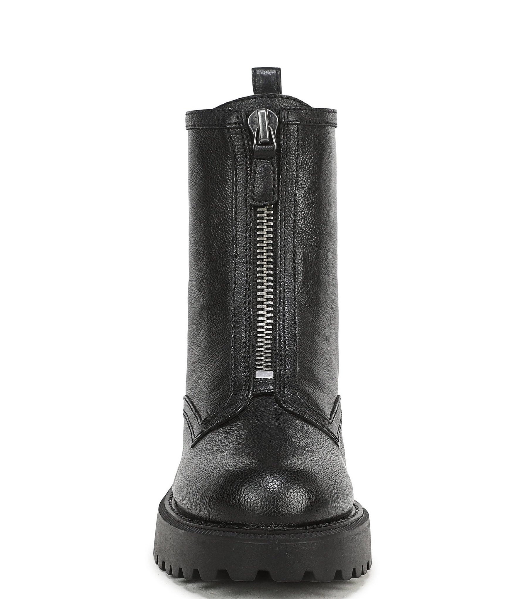 Sam Edelman Grove Leather Center Zip Lug Booties