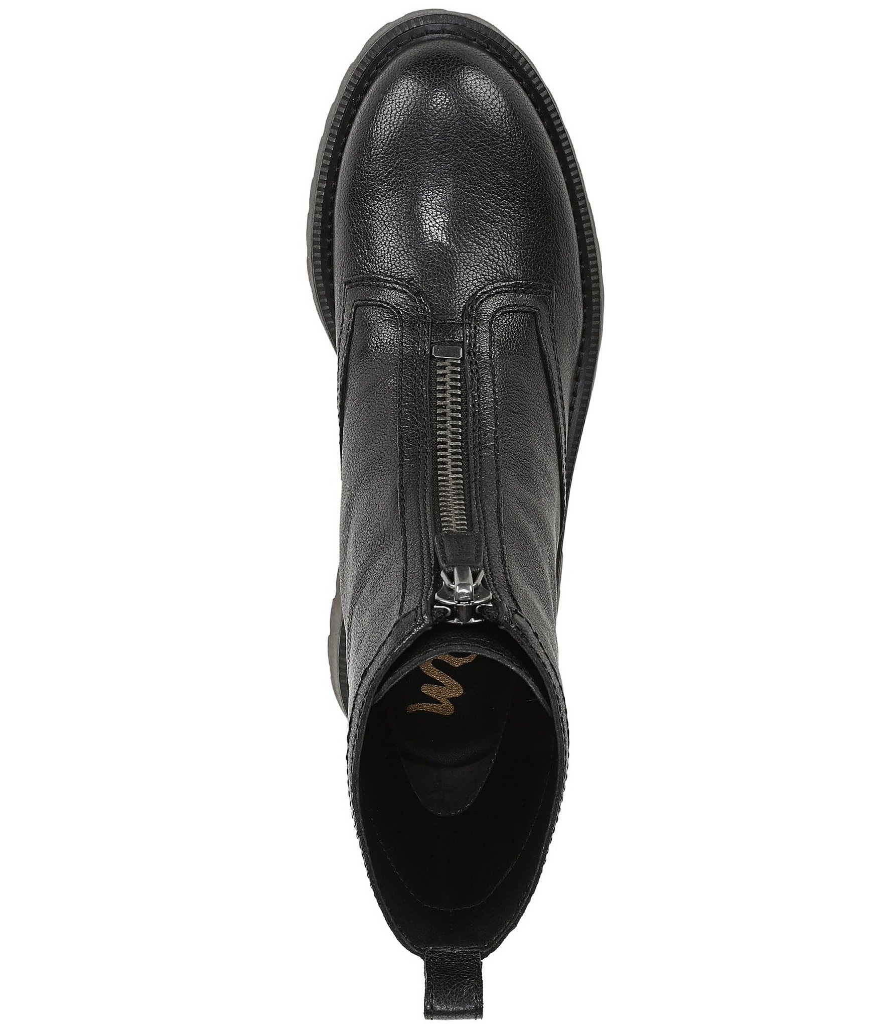 Sam Edelman Grove Leather Center Zip Lug Booties