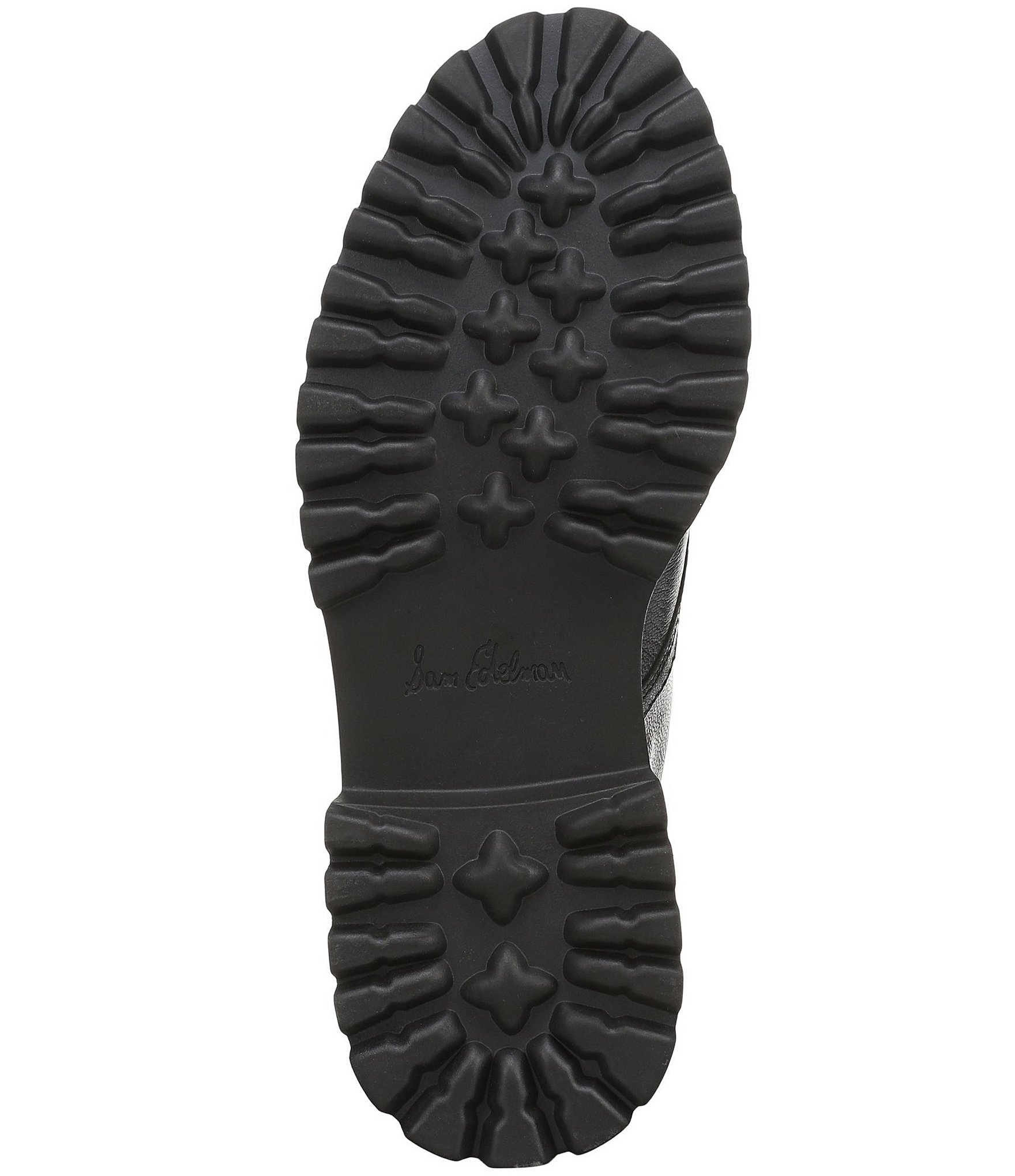 Sam Edelman Grove Leather Center Zip Lug Booties