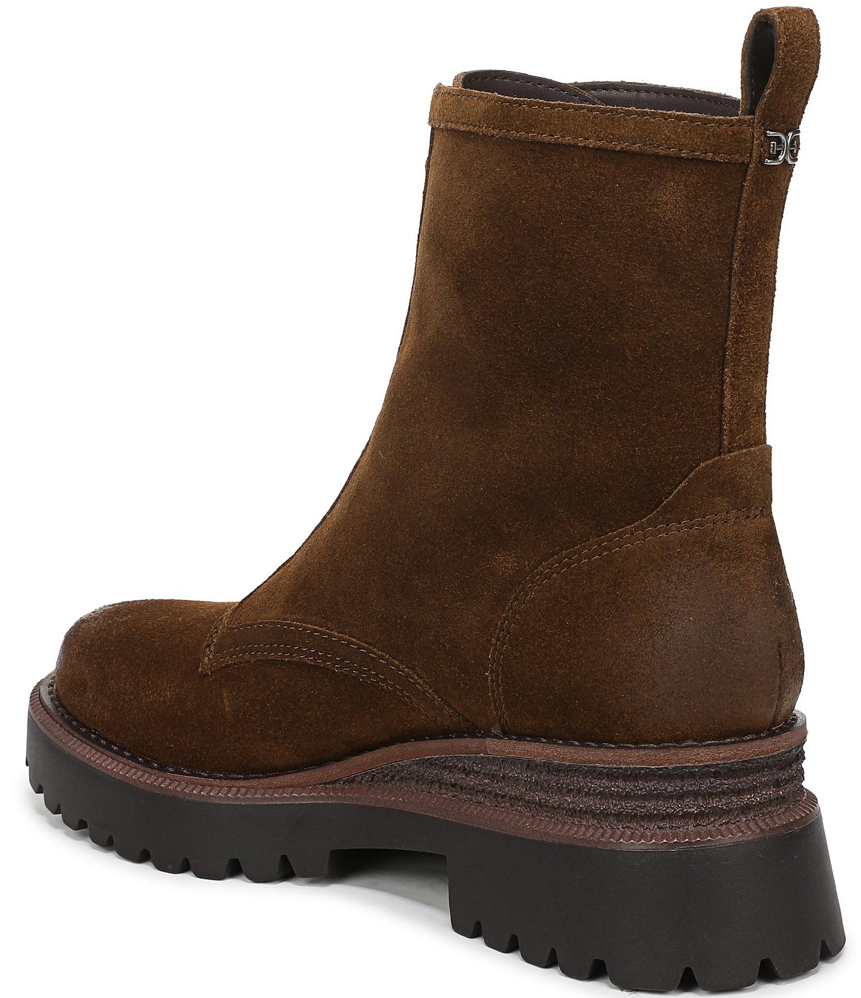 Sam Edelman Grove Suede Center Zip Lug Booties