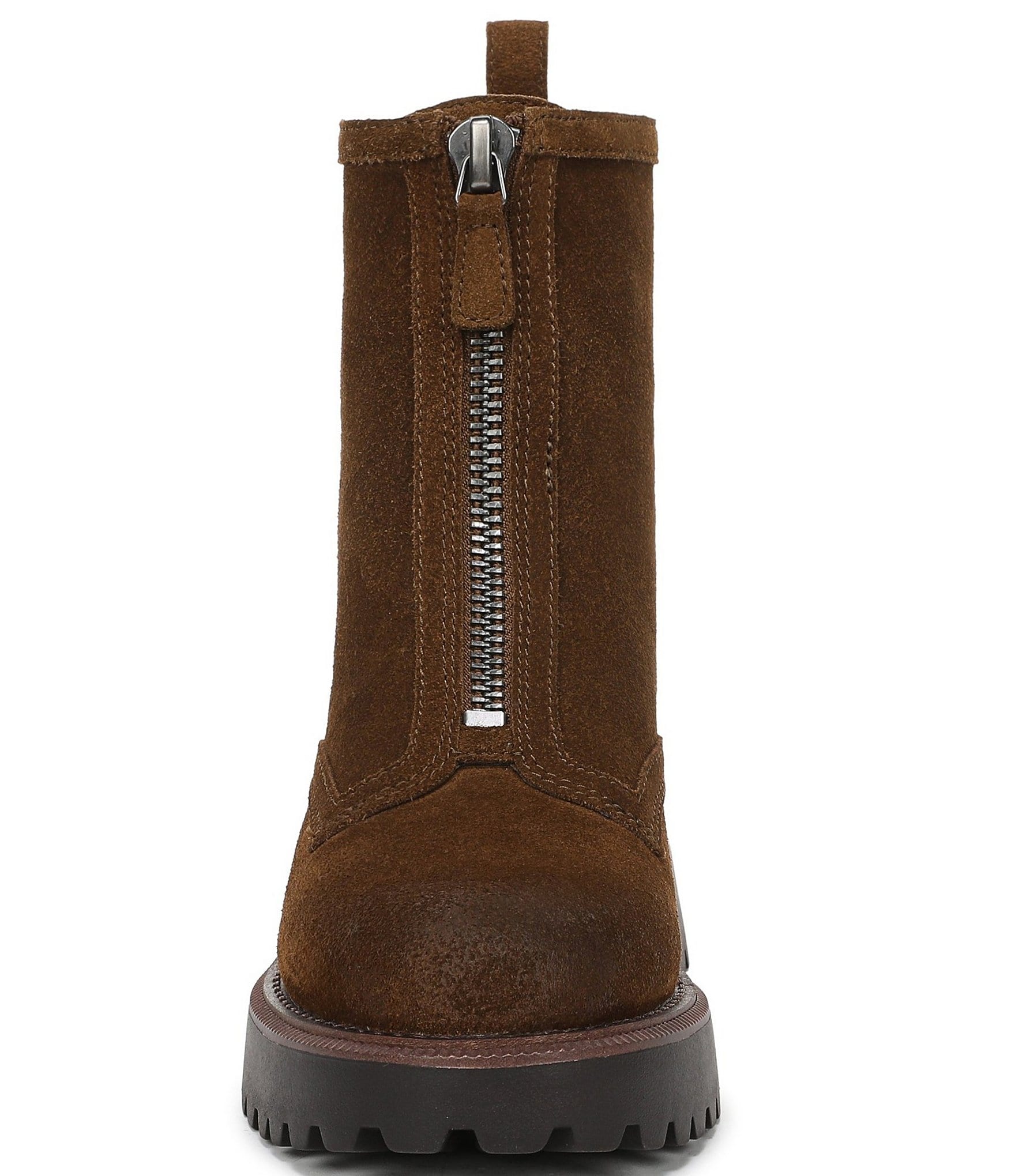 Sam Edelman Grove Suede Center Zip Lug Booties