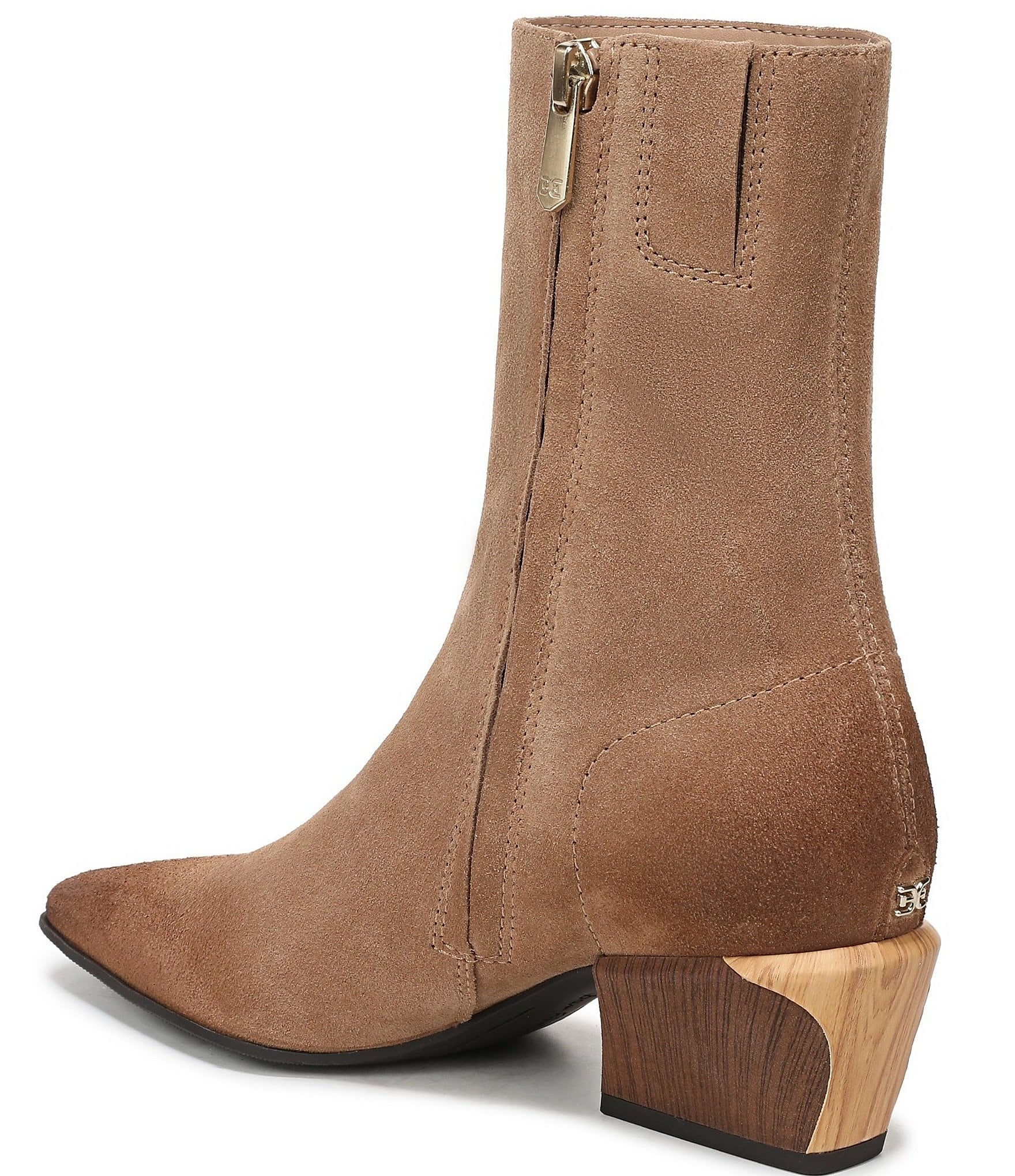 Sam Edelman Harmony 2 Suede Snip Toe Dress Booties