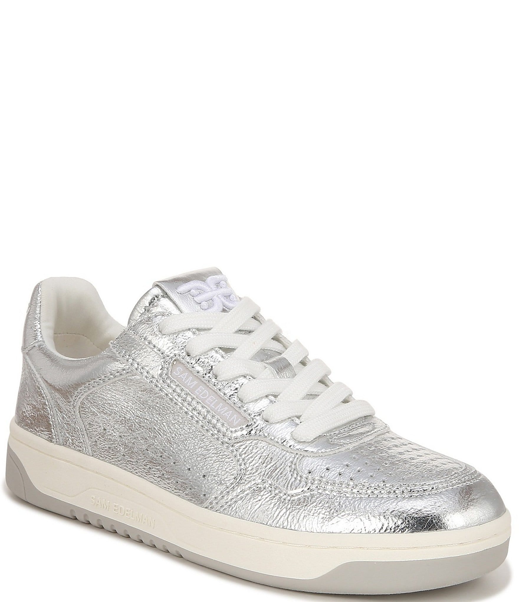 Sam Edelman Harper Leather Low-Top Retro Skater Sneakers | Dillard's