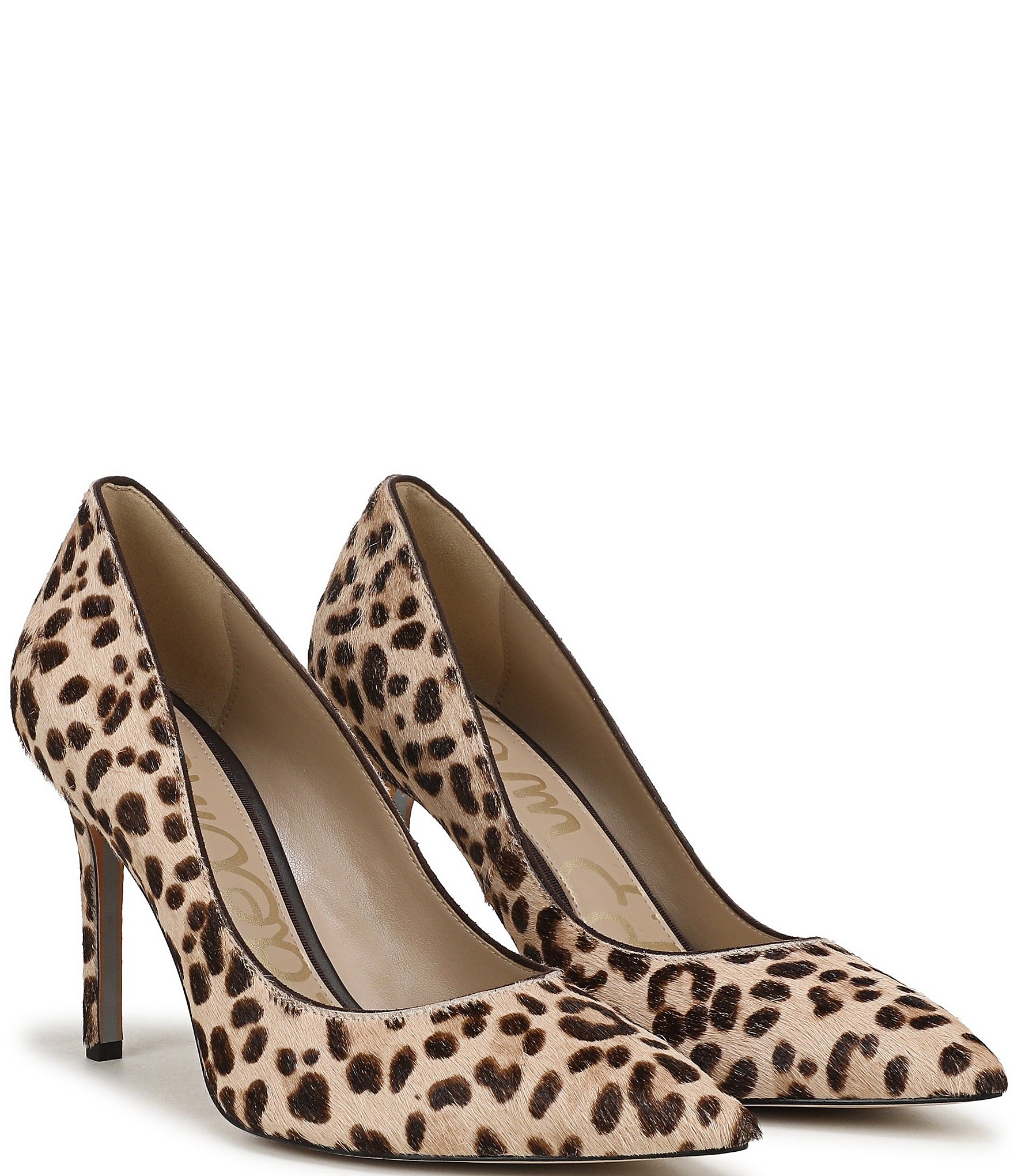 Sam Edelman Hazel Leopard Print Calf Hair Pumps