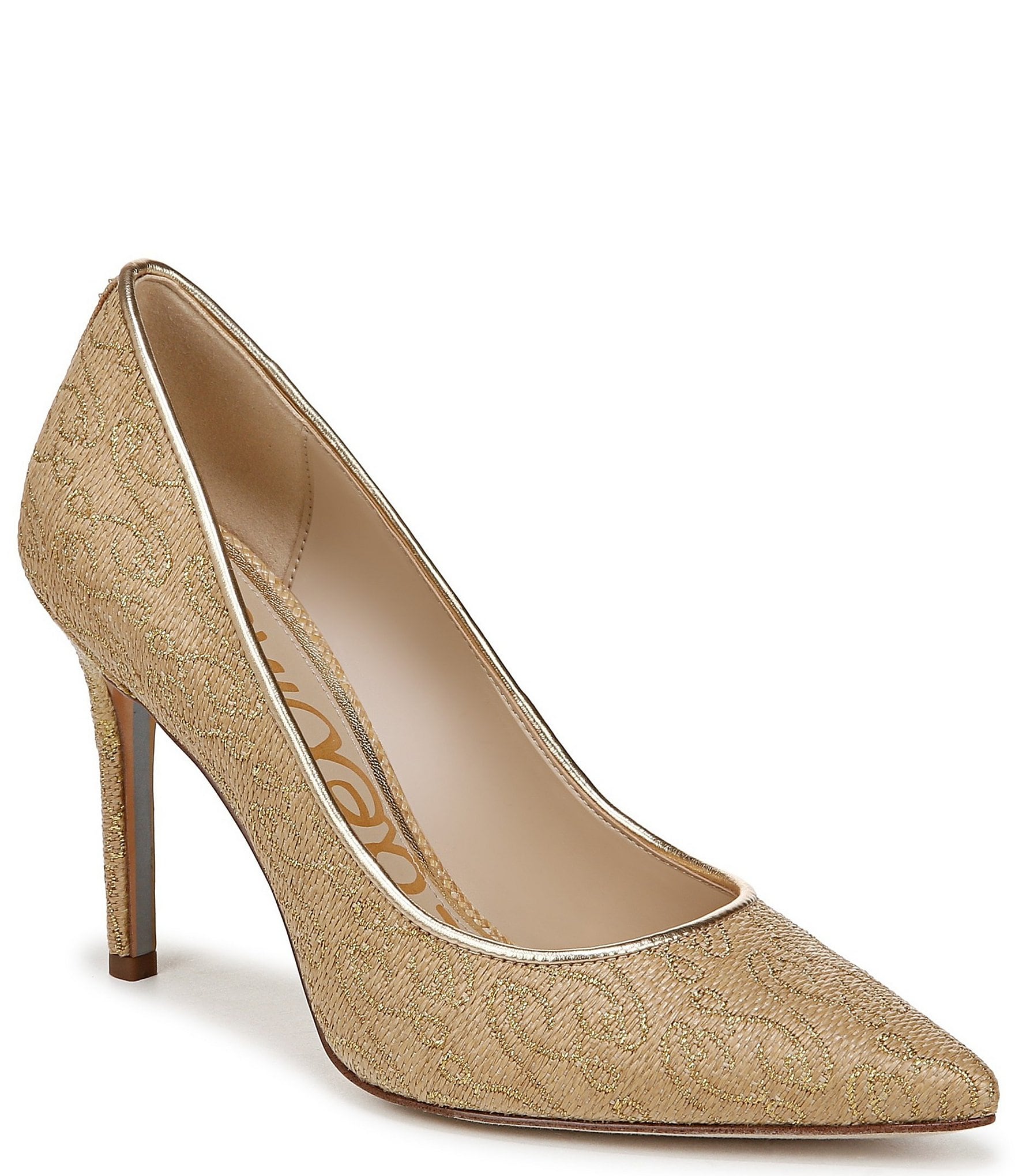 コリアグランドセール 2025 Sam Edelman Dillard's | Pumps Toe Pointed Raffia Logo Hazel 靴