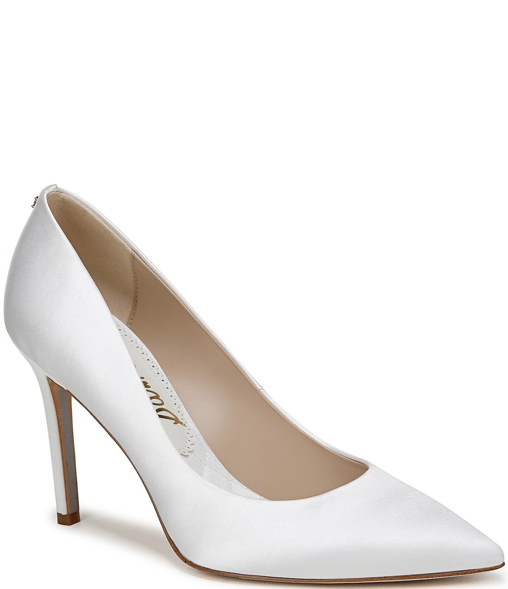 Sam Edelman Hazel Satin Fabric Pointed Toe Pumps | Dillard's