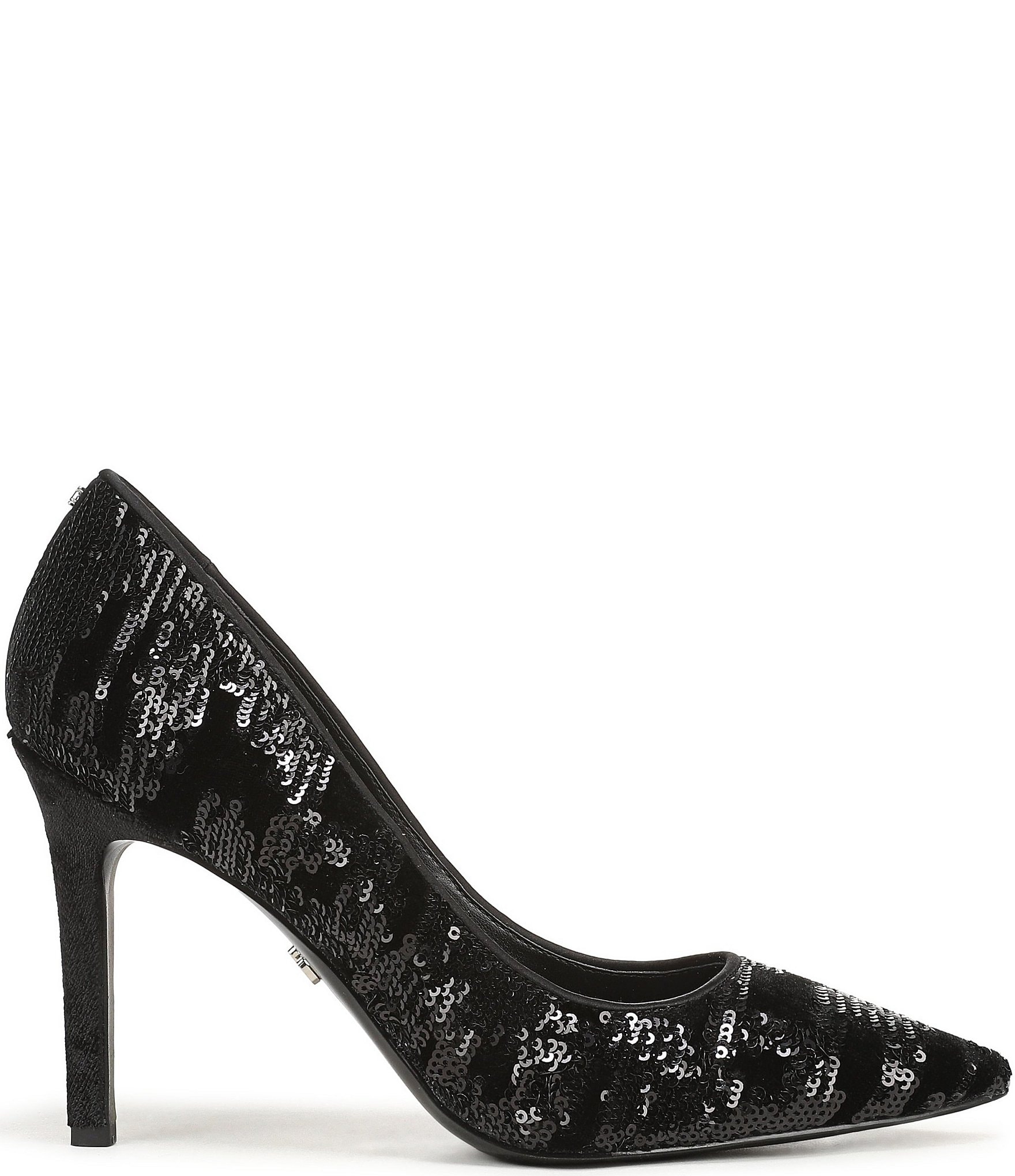 Sam Edelman Hazel Sequin Velvet Pointed Toe Pumps