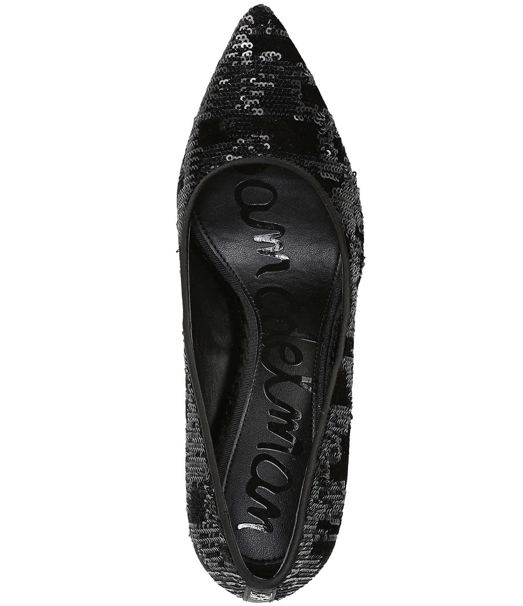 Sam Edelman Hazel Sequin Velvet Pointed Toe Pumps