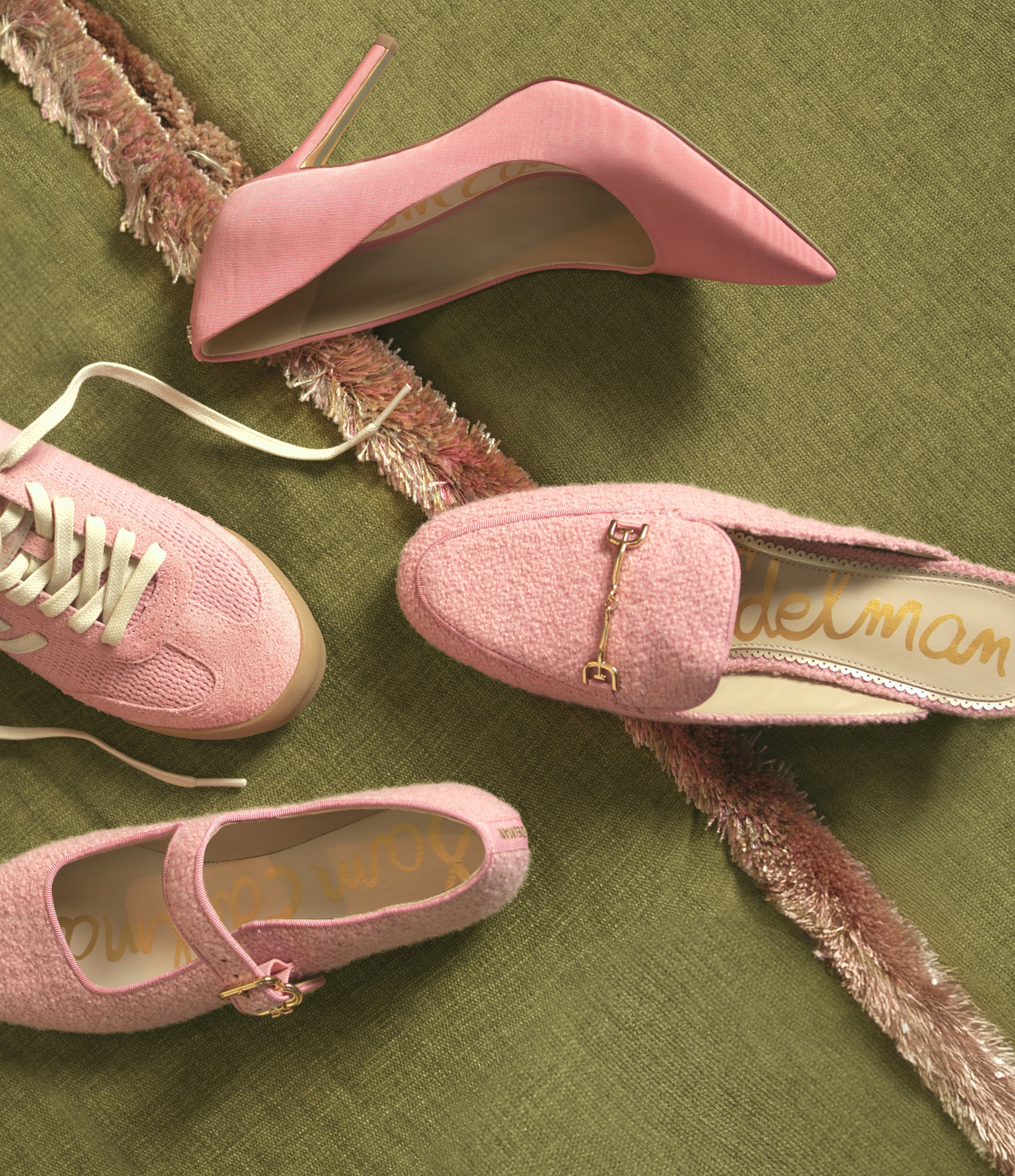 Sam Edelman Hazel Silk Fabric Pointed Toe Pumps