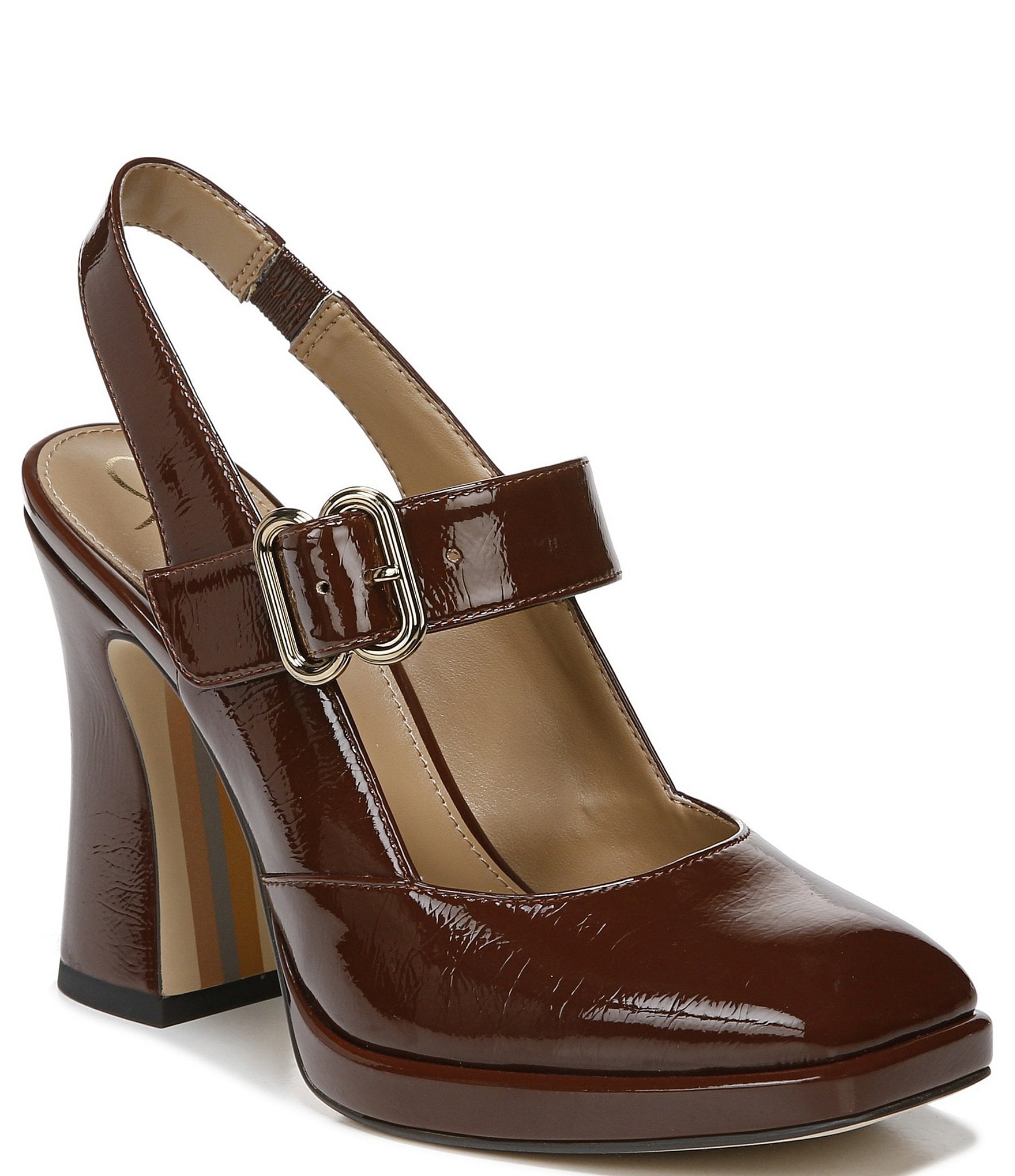 womens dark brown pumps