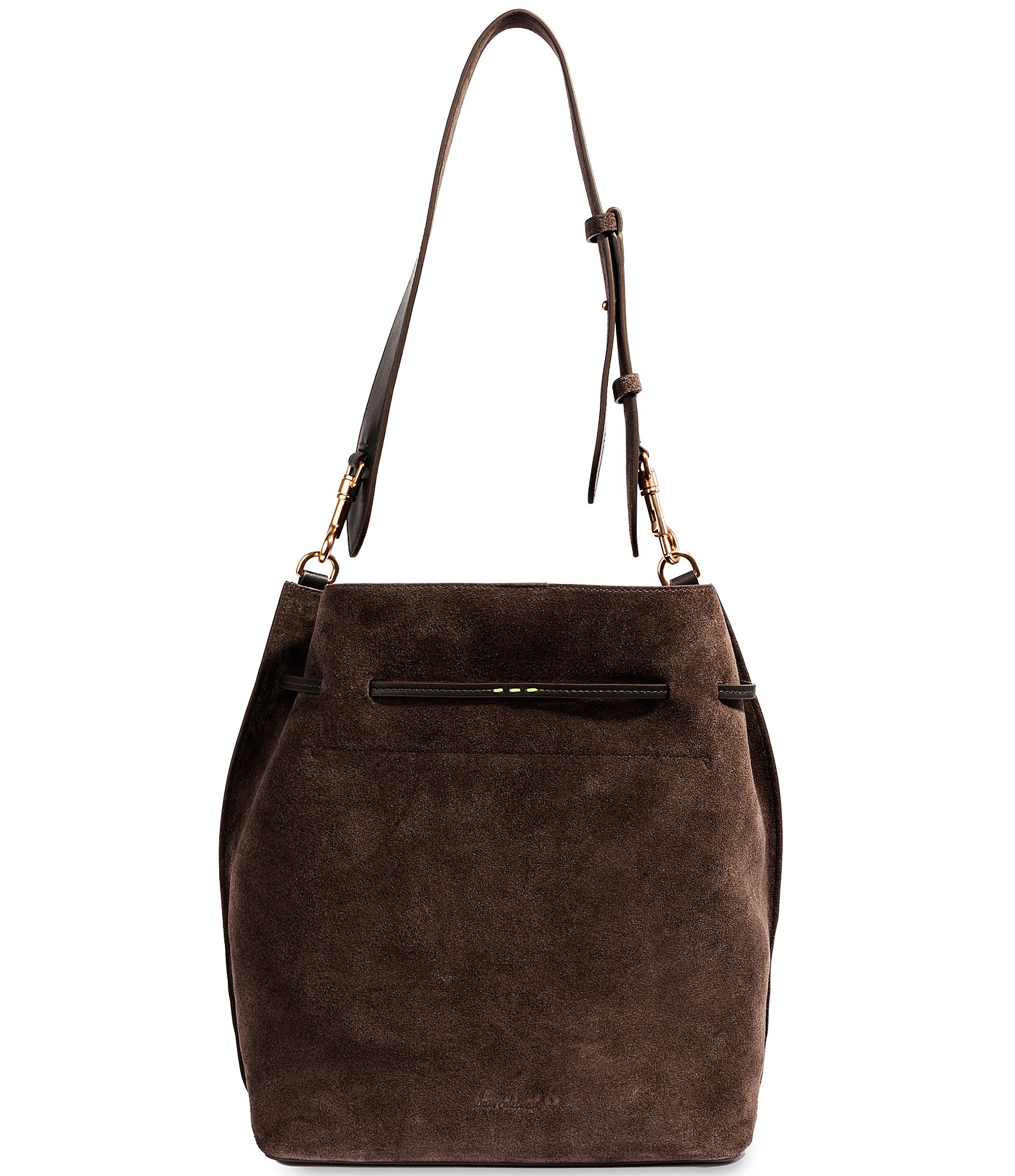Sam Edelman Kate Suede Drawstring Bucket Bag