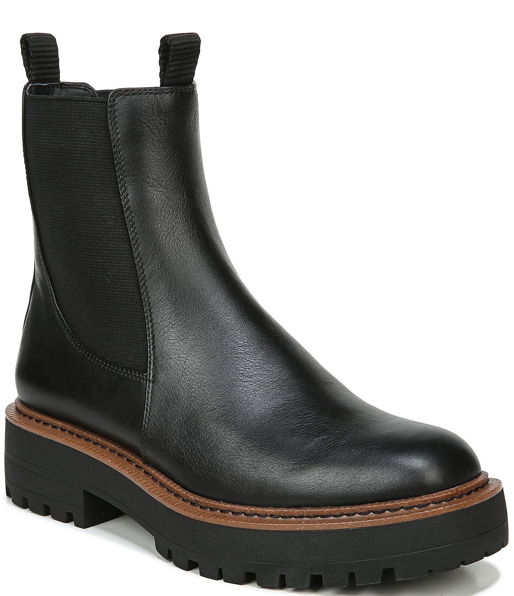 sam edelman booties black leather