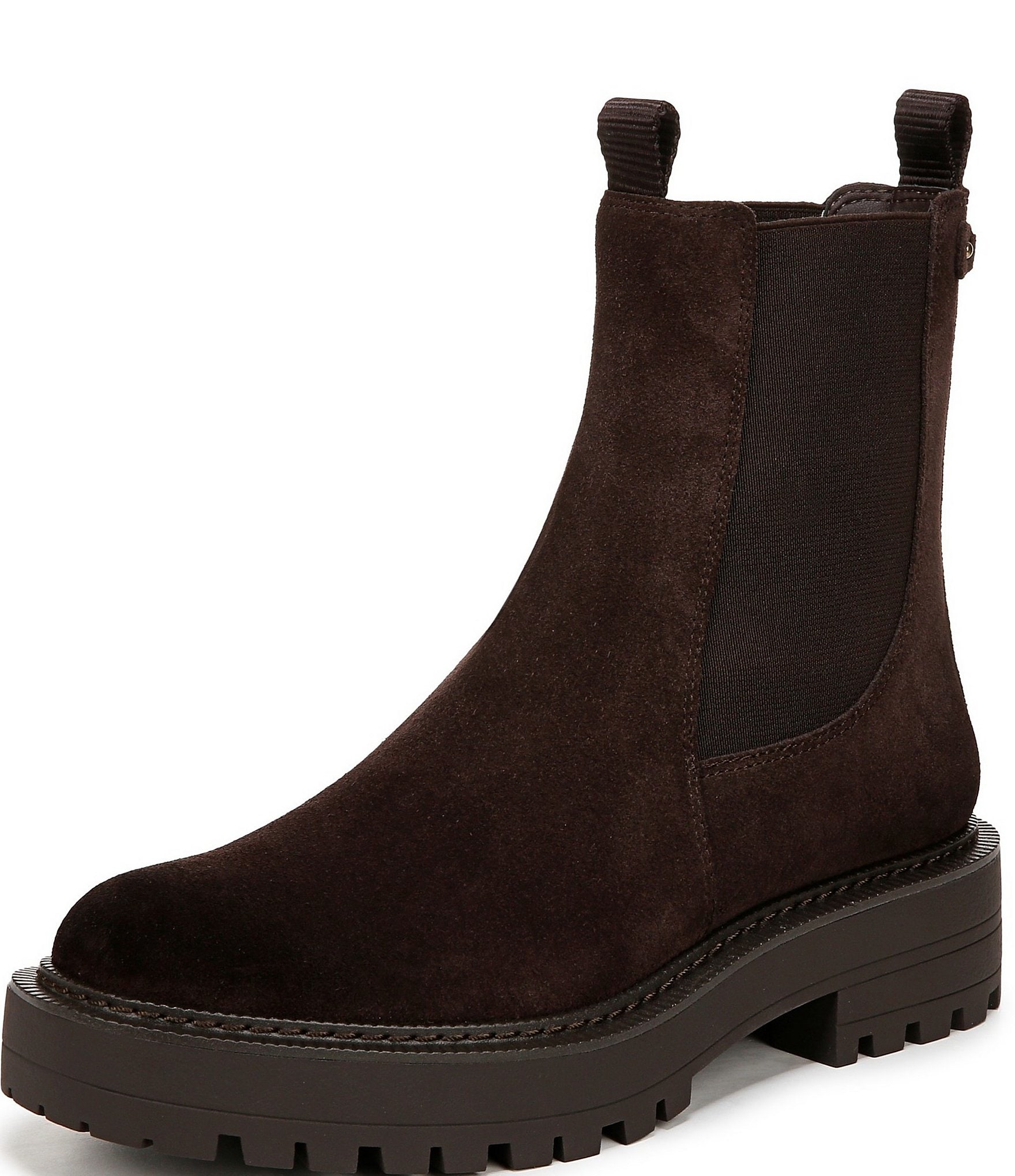 Sam Edelman Laguna Waterproof Suede Chelsea Platform Booties