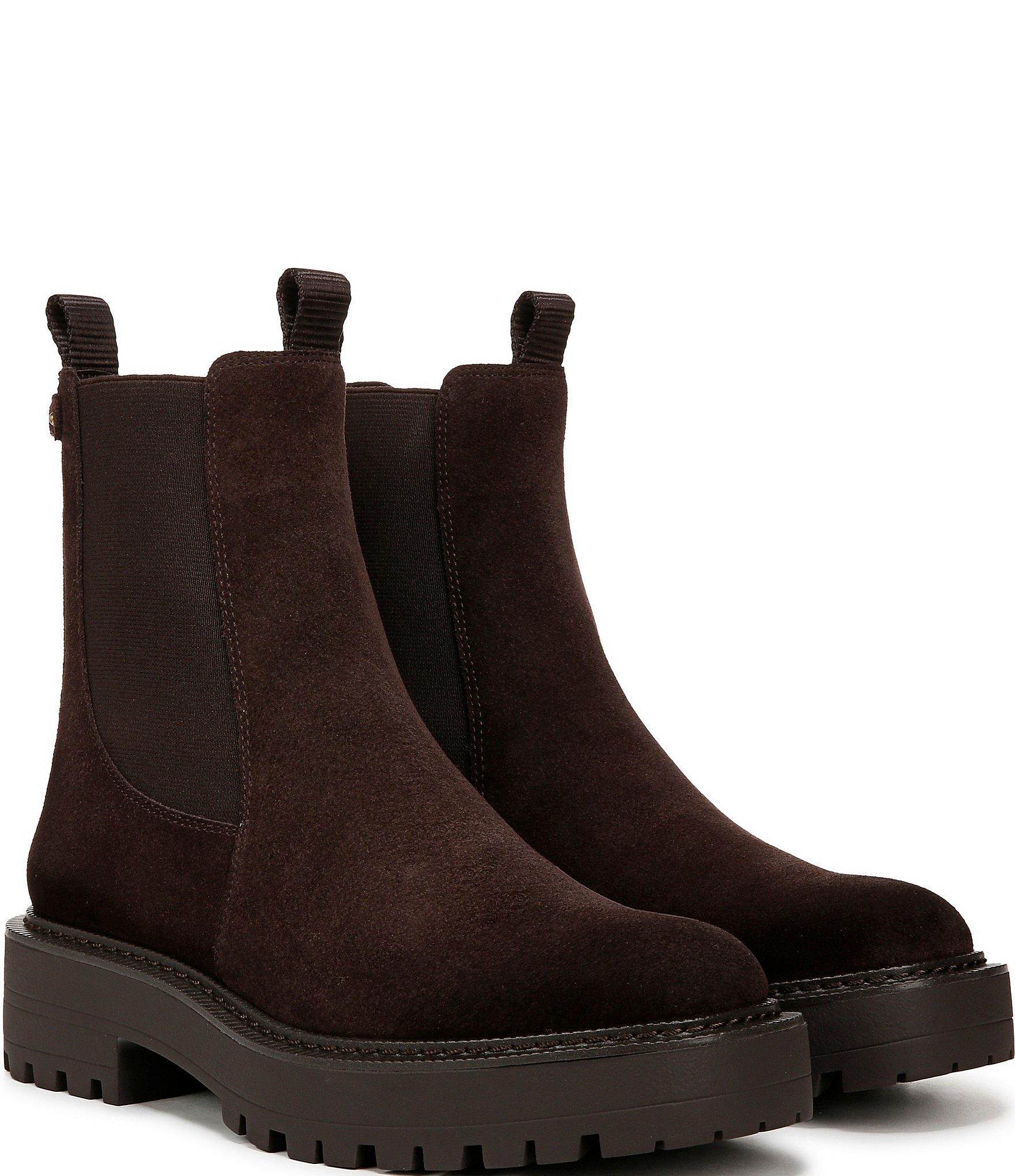 Sam Edelman Laguna Waterproof Suede Chelsea Platform Booties