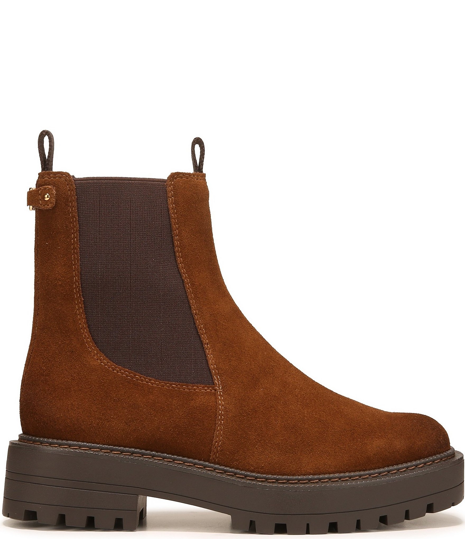 Sam Edelman Laguna Waterproof Suede Chelsea Platform Booties