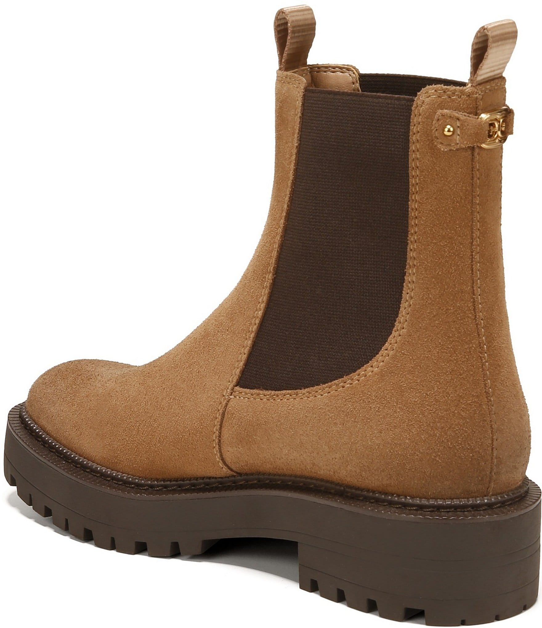 Sam Edelman Laguna Waterproof Suede Chelsea Platform Booties