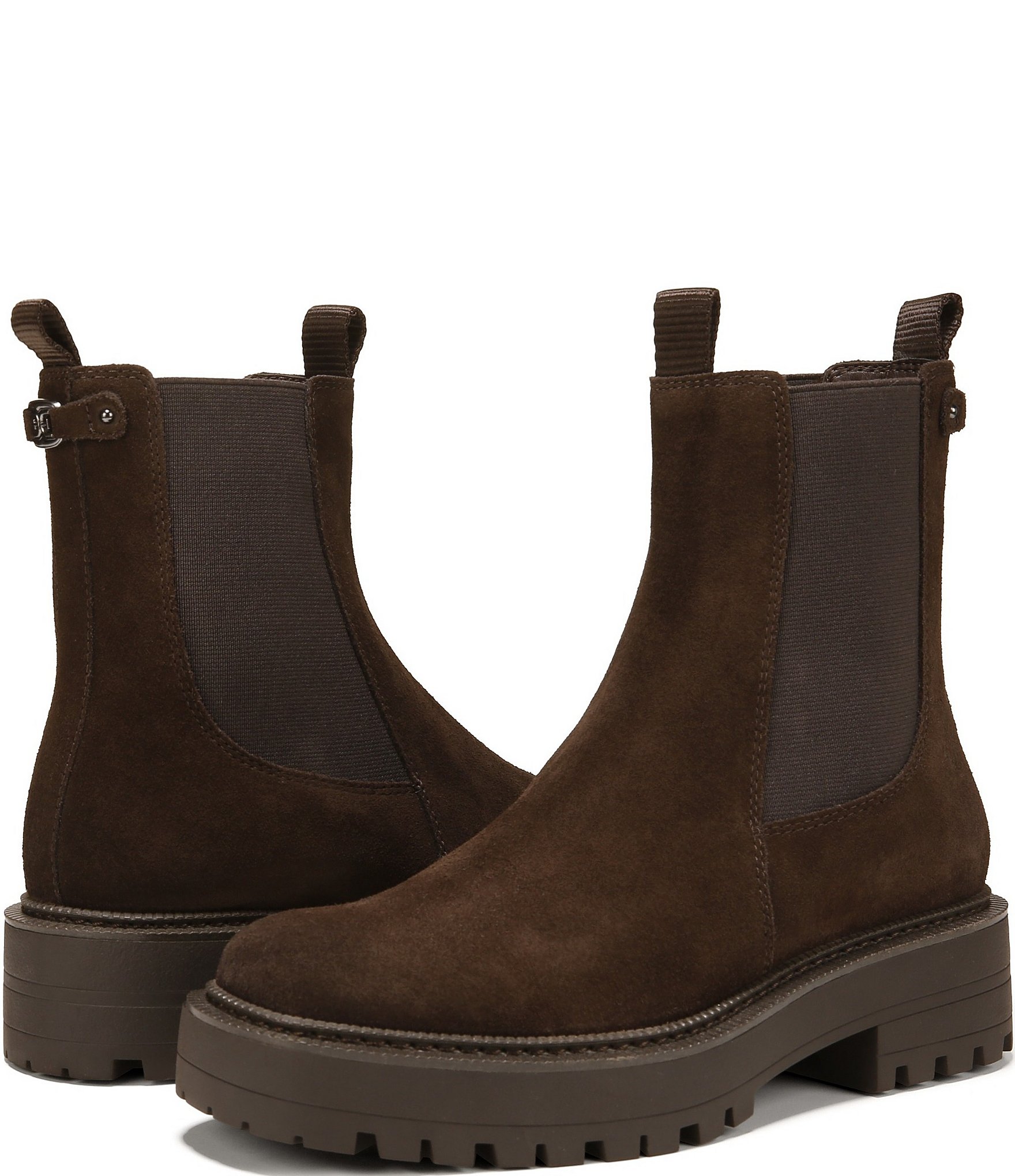Sam Edelman Laguna Waterproof Suede Chelsea Platform Booties