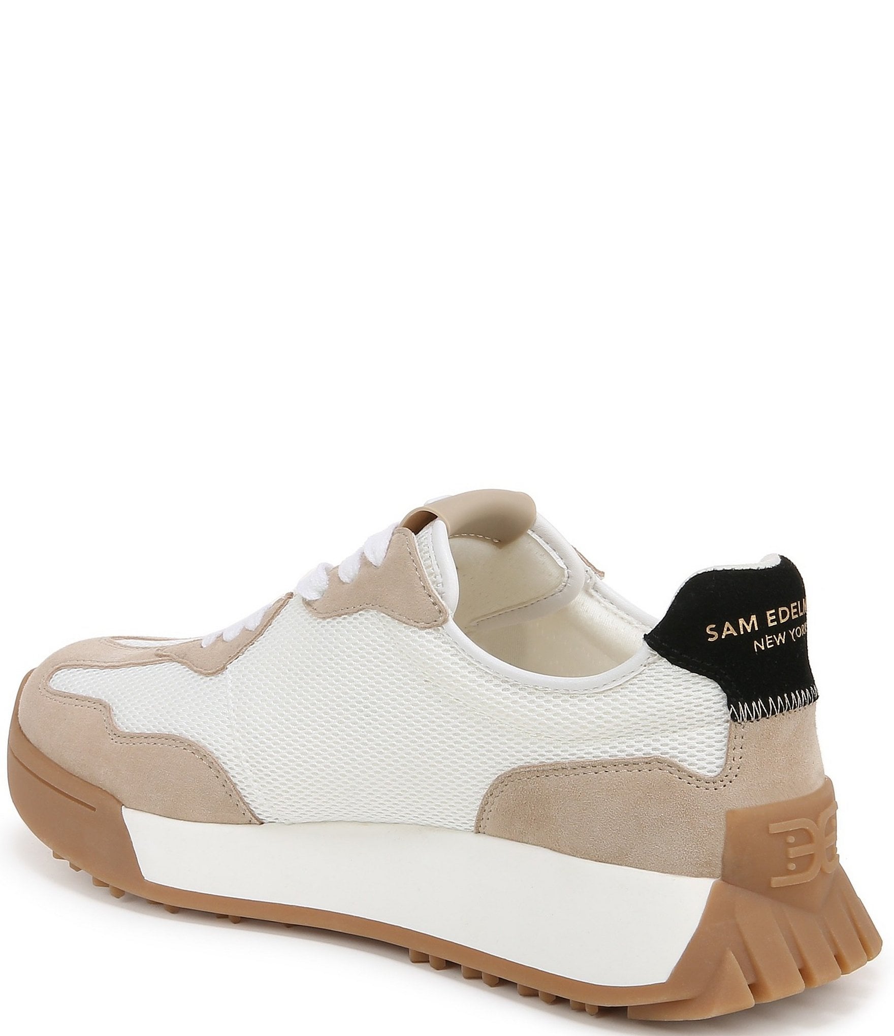 Sam Edelman Langley 3 Canvas and Suede Retro Sneakers