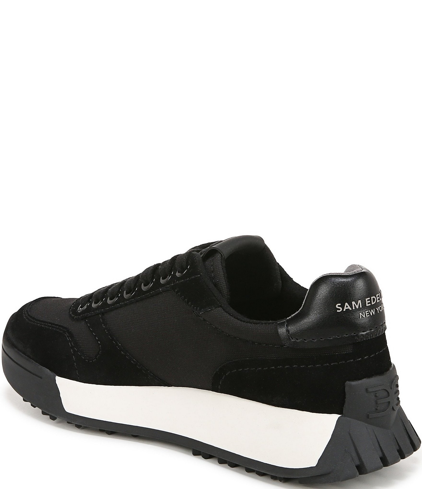 Sam Edelman Layla Suede and Nylon Retro Sneakers