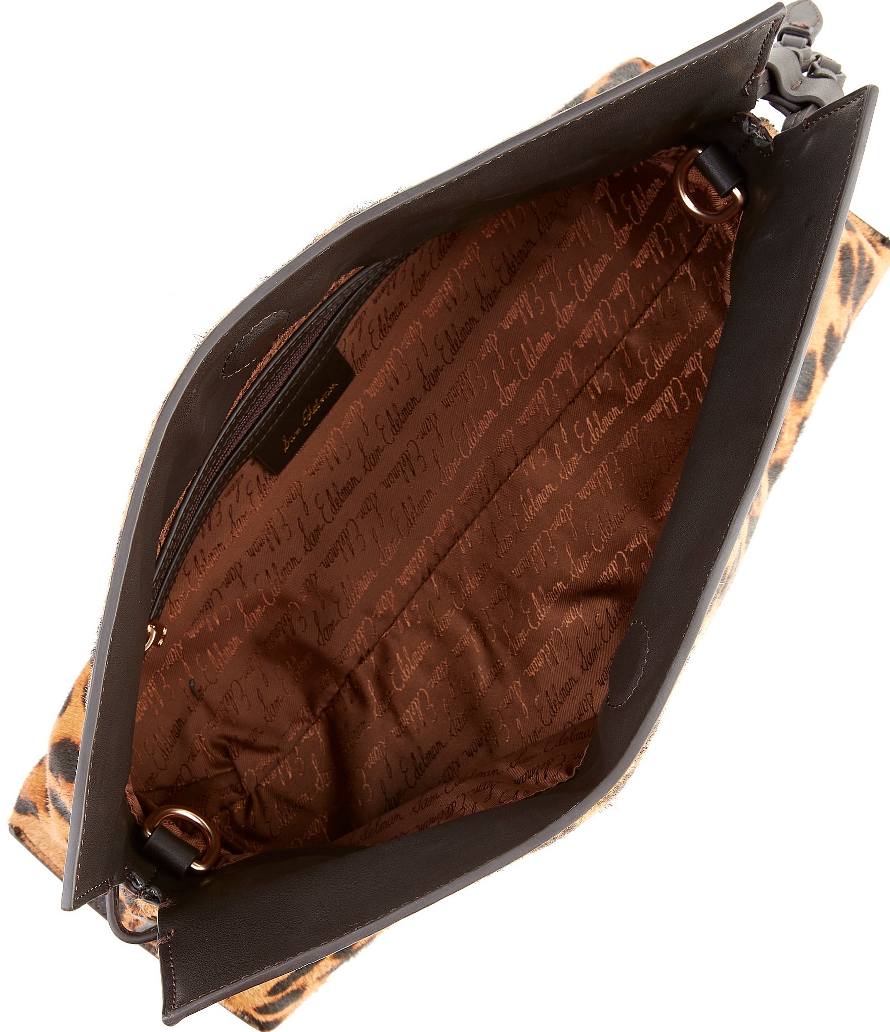 Sam Edelman Leopard Poppy Oversized Drawstring Clutch
