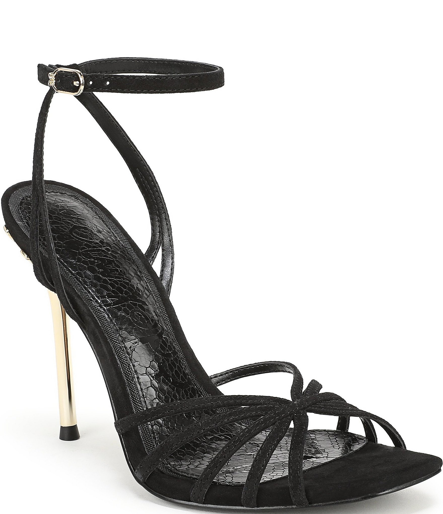 Sam Edelman Lili Suede Ankle Strap Stiletto Dress Sandals