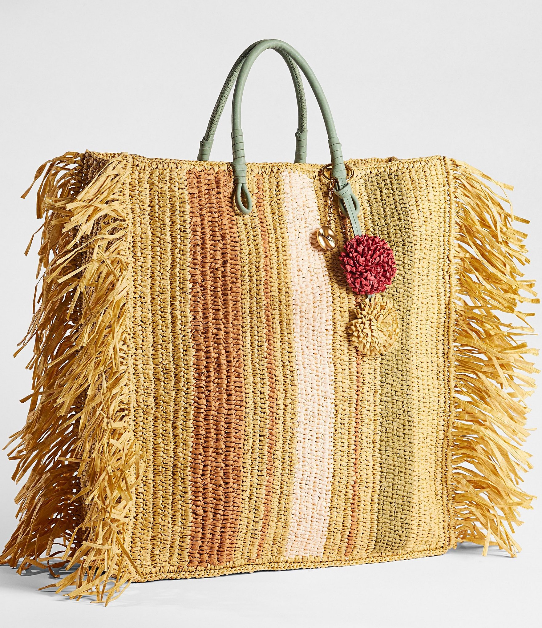 Sam Edelman Lily Raffia Woven Tote Bag