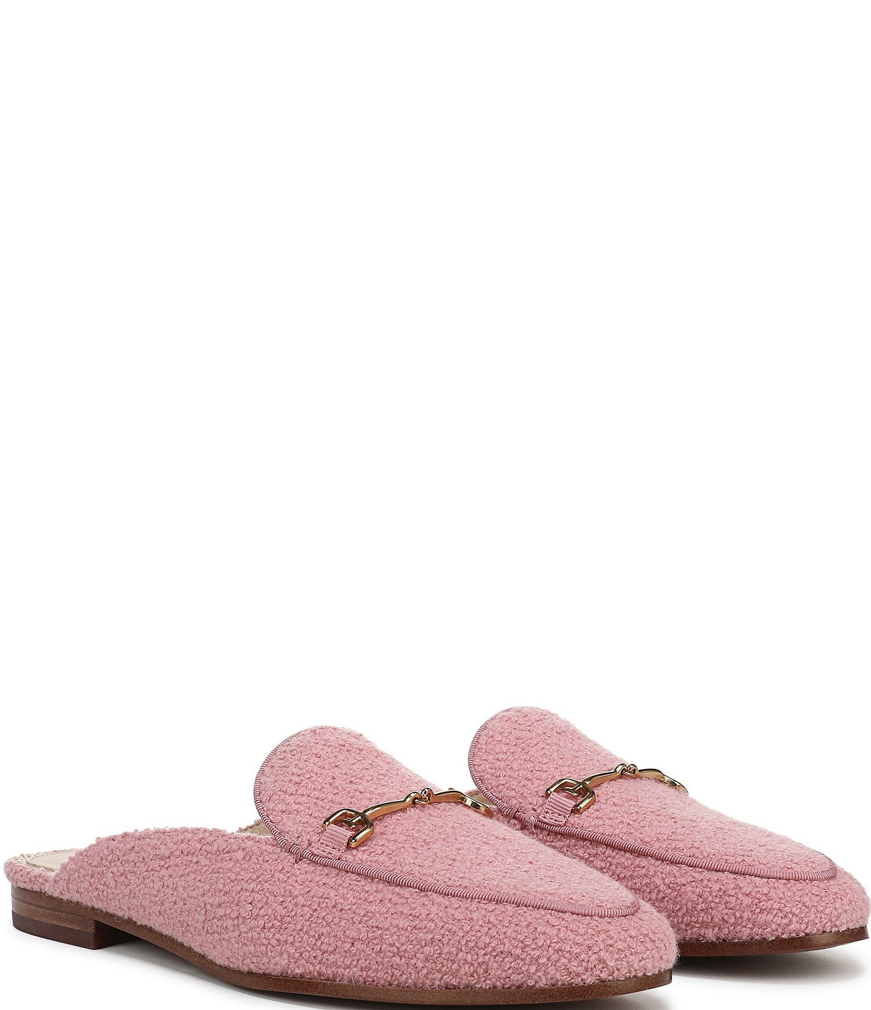 Sam Edelman Linnie Boucle Fabric Bit Buckle Loafer Mules