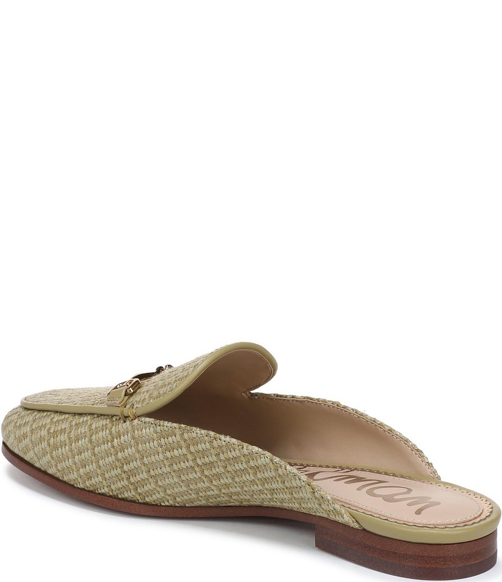 Sam Edelman Linnie Raffia Bit Buckle Loafer Mules