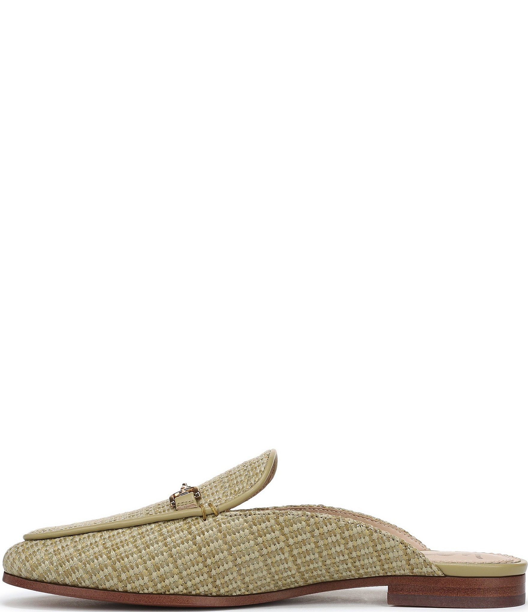 Sam Edelman Linnie Raffia Bit Buckle Loafer Mules