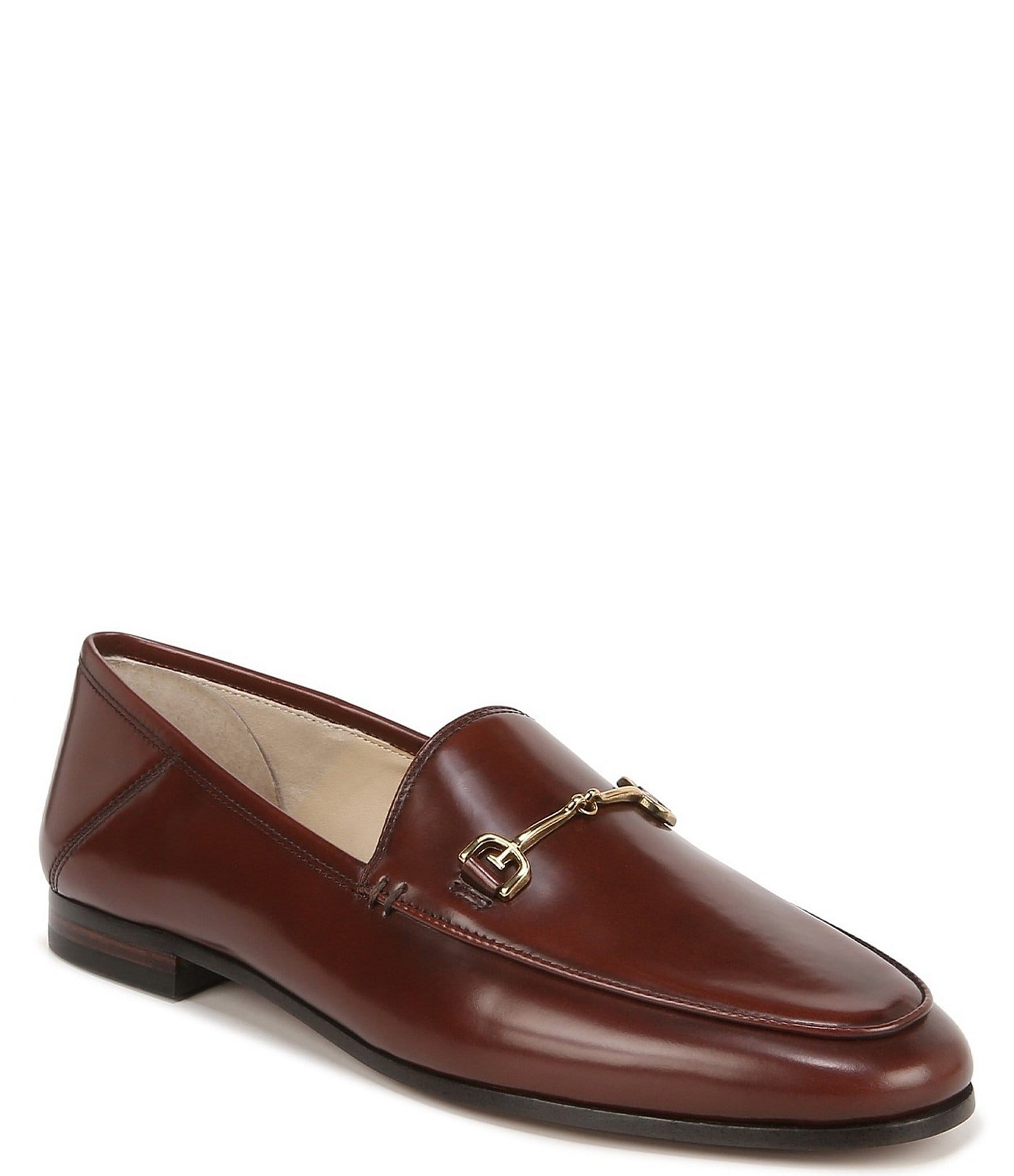 Sam Edelman Loraine Leather Bit Buckle Flat Loafers | Dillard's